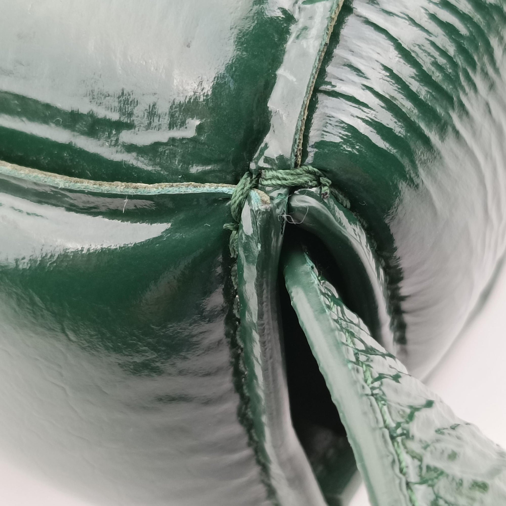 Padded CASSETTE Green lambskin B09673694Cパデッド カセット グリーン ラムスキン B09673694C
