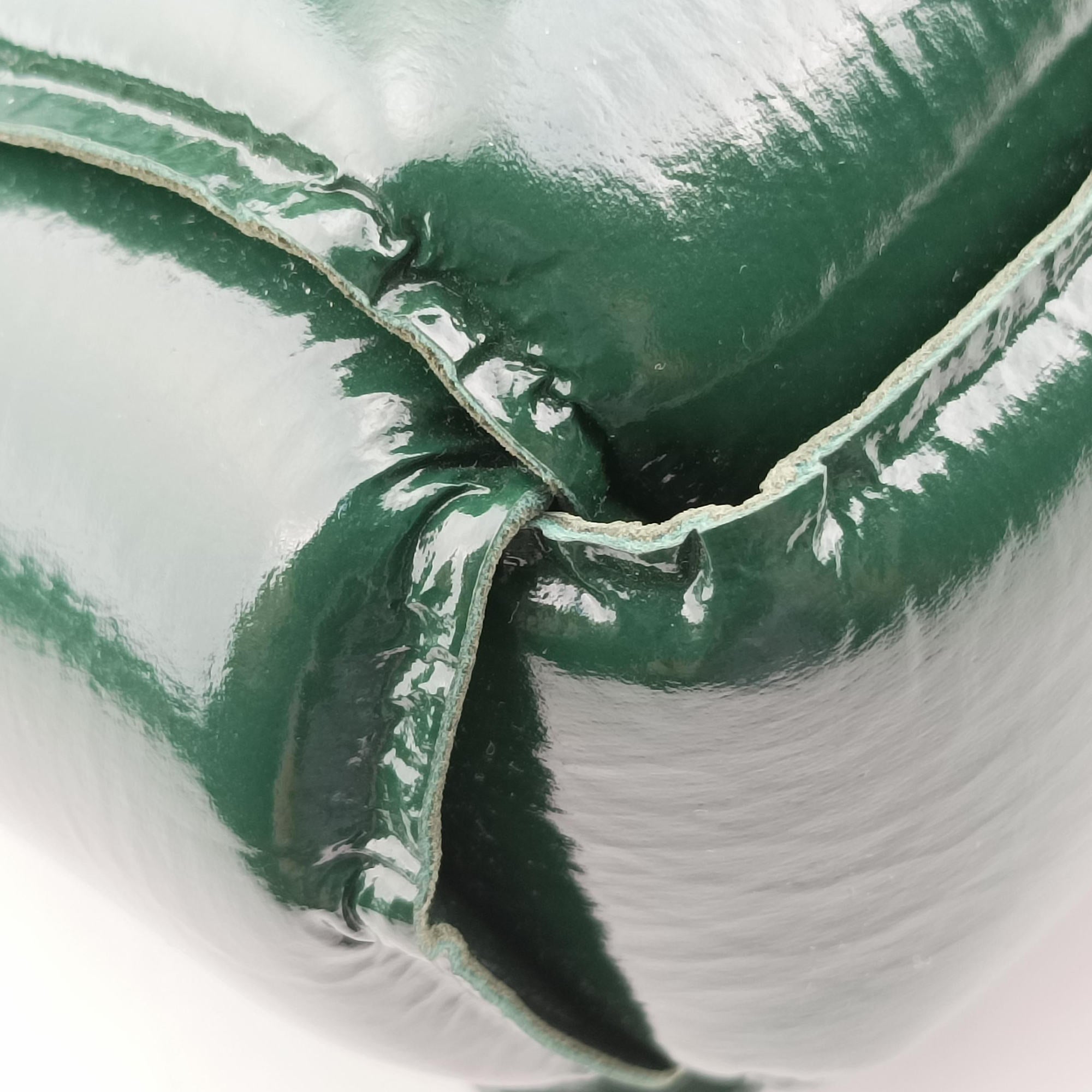 Padded CASSETTE Green lambskin B09673694Cパデッド カセット グリーン ラムスキン B09673694C