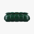 Padded CASSETTE Green lambskin B09673694Cパデッド カセット グリーン ラムスキン B09673694C