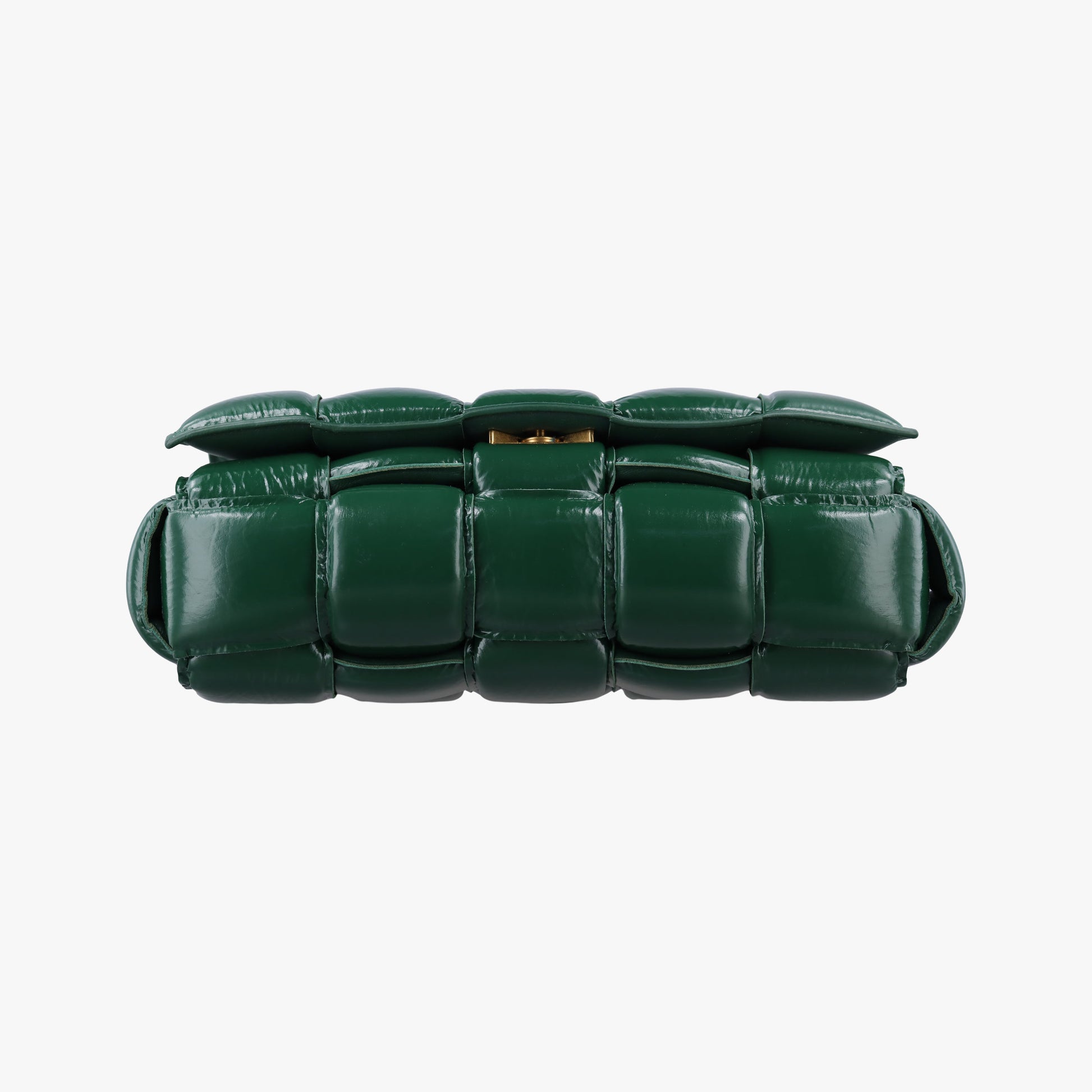 Padded CASSETTE Green lambskin B09673694Cパデッド カセット グリーン ラムスキン B09673694C