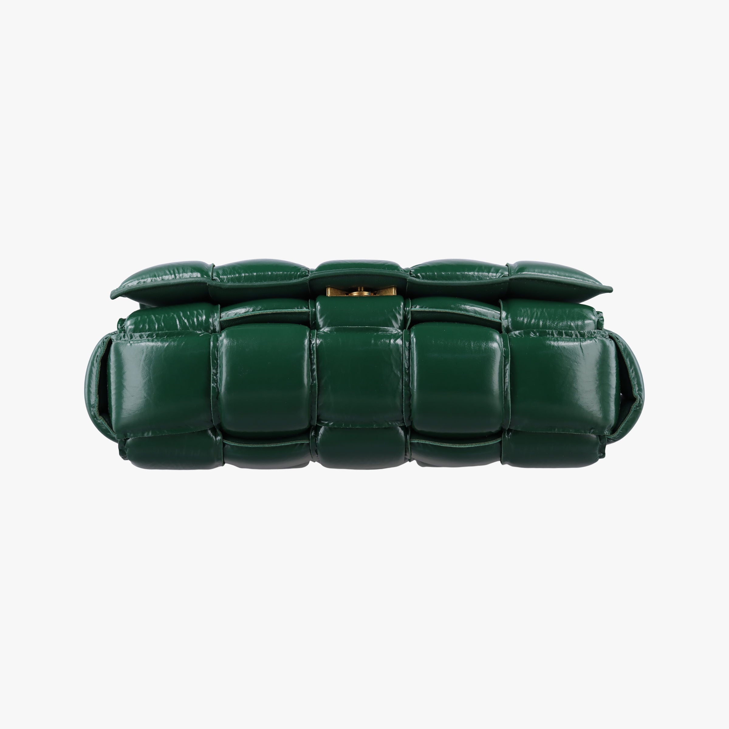 Padded CASSETTE Green lambskin B09673694Cパデッド カセット グリーン ラムスキン B09673694C