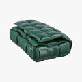 Padded CASSETTE Green lambskin B09673694Cパデッド カセット グリーン ラムスキン B09673694C