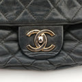 Pre-owned Chanel Matelasse coco mark Black Leather A67374 shoulderbag | stylenewstar