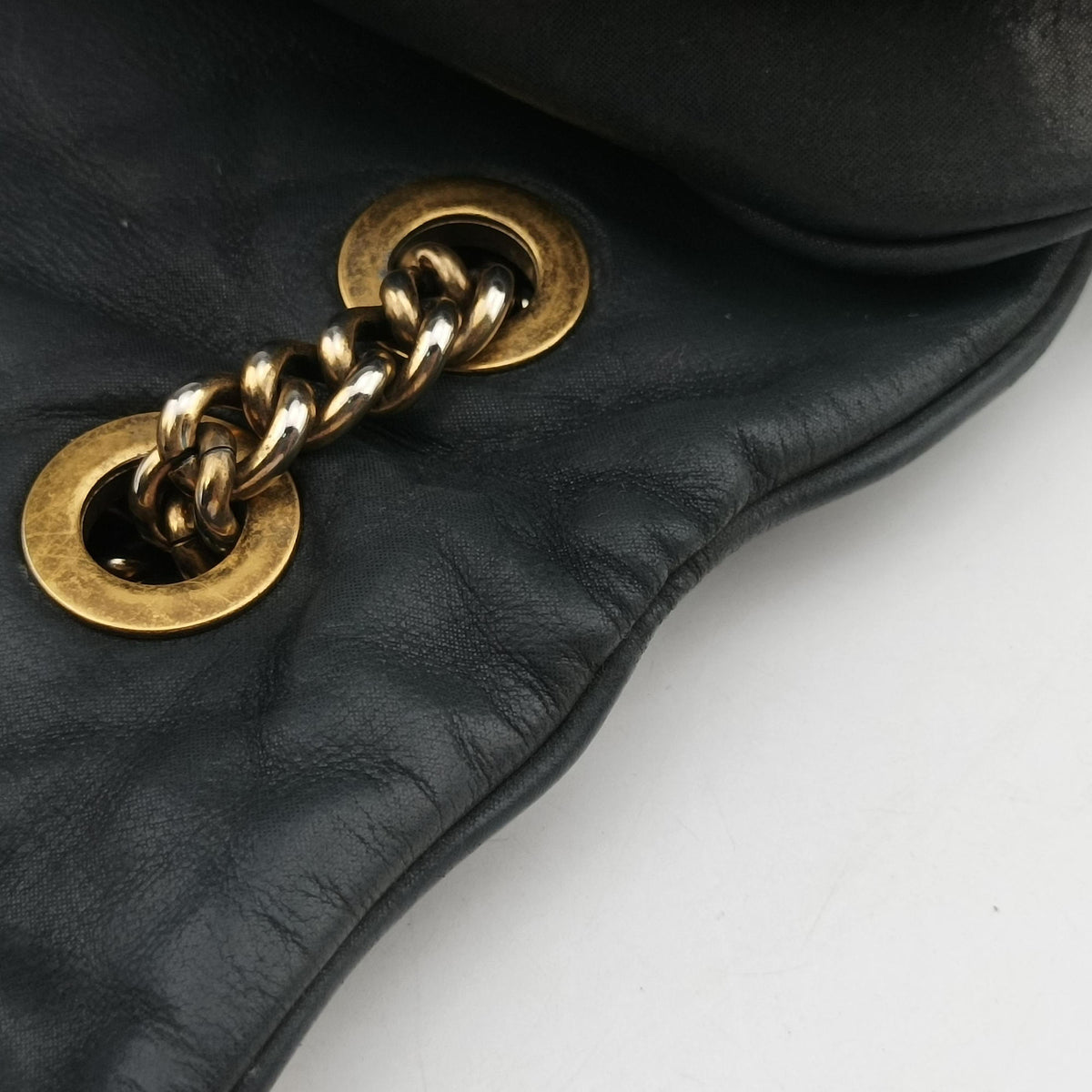 Pre-owned Chanel Matelasse coco mark Black Leather A67374 shoulderbag | stylenewstar