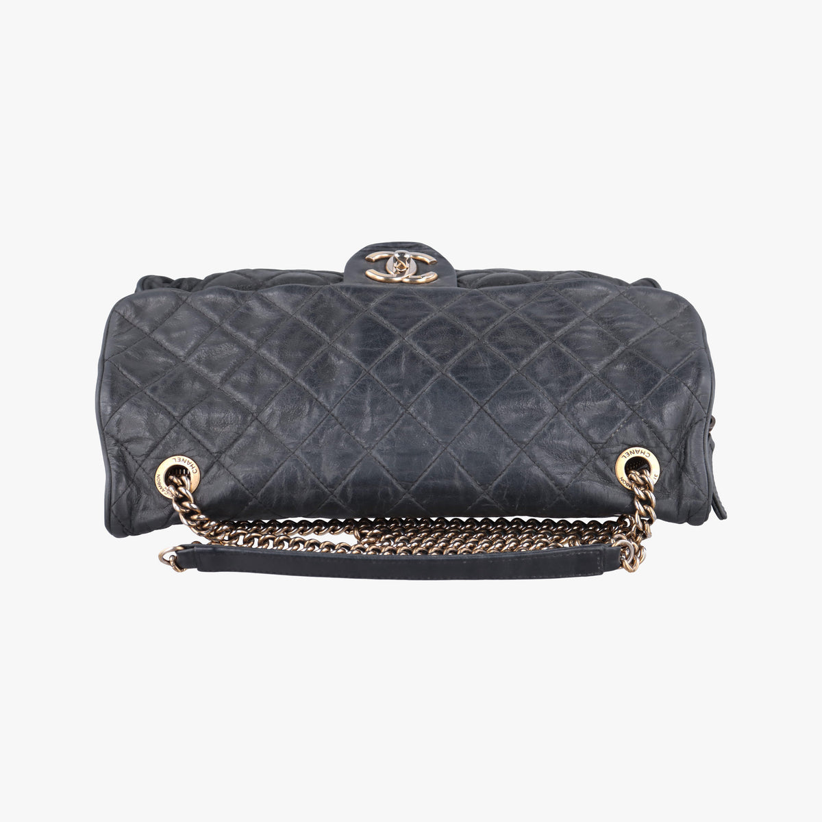 Pre-owned Chanel Matelasse coco mark Black Leather A67374 shoulderbag | stylenewstar