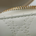 Dioramour Dior Caro Heart Micro Vanity Case White Lambskin 56-MA-0234ディオールアムール ディオール カロ ハート マイクロヴァニティ ホワイト ラムスキン 56-MA-0234