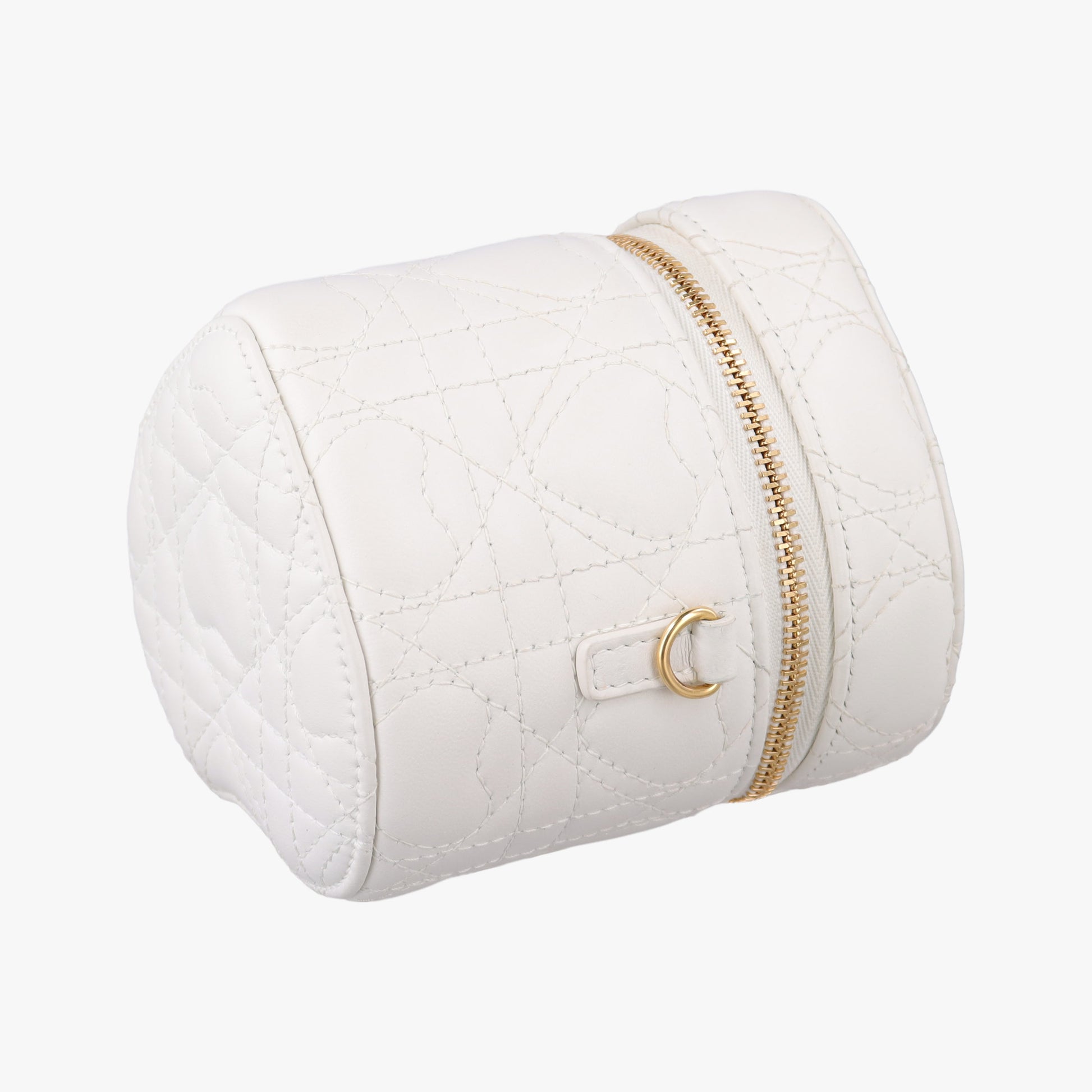 Dioramour Dior Caro Heart Micro Vanity Case White Lambskin 56-MA-0234ディオールアムール ディオール カロ ハート マイクロヴァニティ ホワイト ラムスキン 56-MA-0234