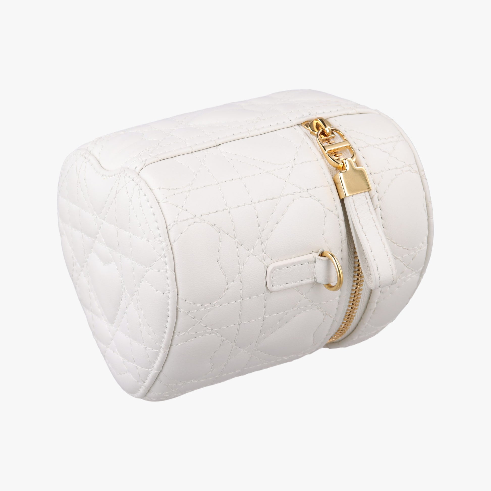 Dioramour Dior Caro Heart Micro Vanity Case White Lambskin 56-MA-0234ディオールアムール ディオール カロ ハート マイクロヴァニティ ホワイト ラムスキン 56-MA-0234