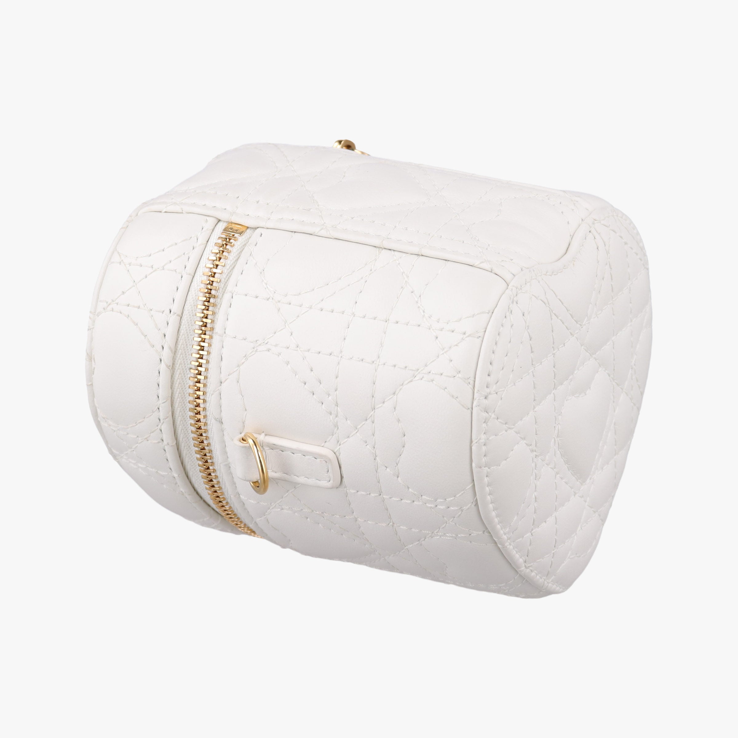 Dioramour Dior Caro Heart Micro Vanity Case White Lambskin 56-MA-0234ディオールアムール ディオール カロ ハート マイクロヴァニティ ホワイト ラムスキン 56-MA-0234
