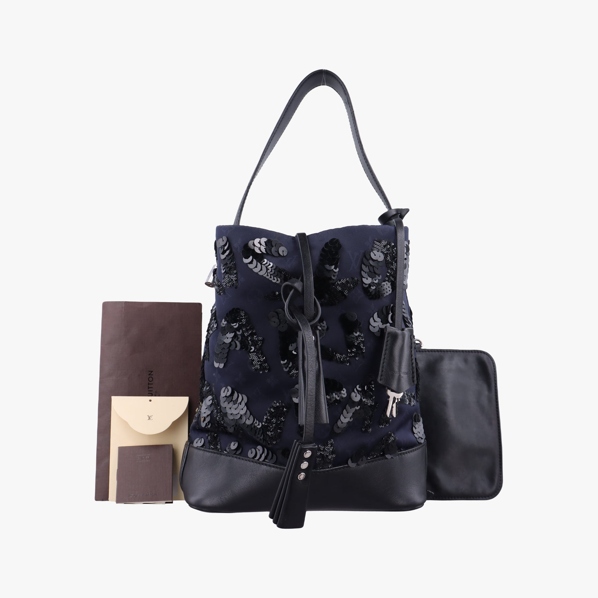 Spotlight PM Midnight Blue Monogram Satin × Sequins × Leather M94601 CA0164スポットライトPM ミッドナイトブルー モノグラム サテン × スパンコール × レザー M94601 CA0164