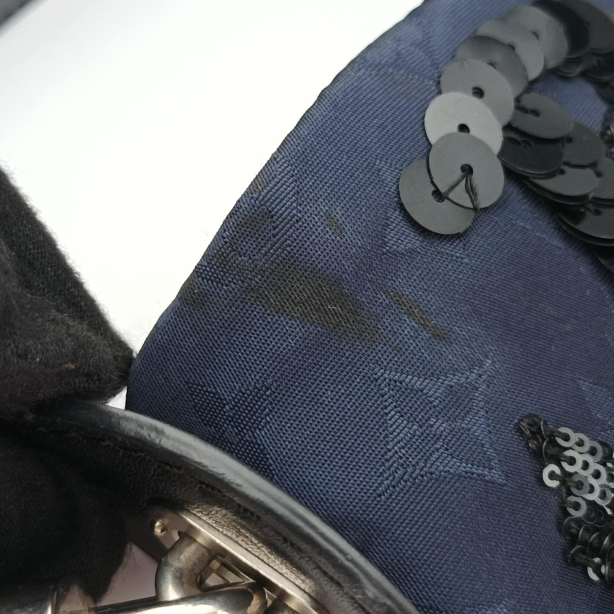 Spotlight PM Midnight Blue Monogram Satin × Sequins × Leather M94601 CA0164スポットライトPM ミッドナイトブルー モノグラム サテン × スパンコール × レザー M94601 CA0164