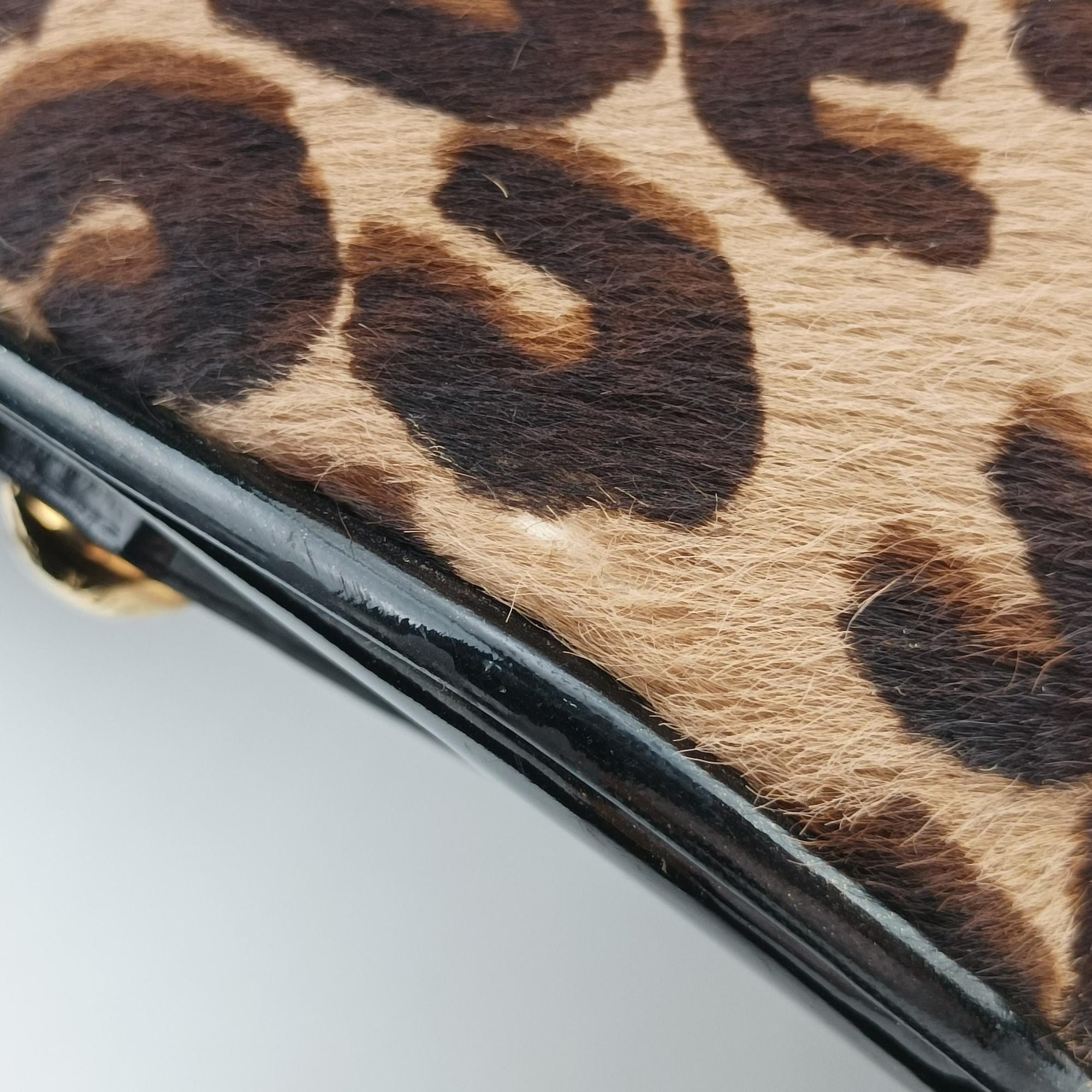 Secondhand Louis Vuitton Leopard steamer bag Brown x Multi Monogram Canvas x ponyhair  shoulderbag | stylenewstar