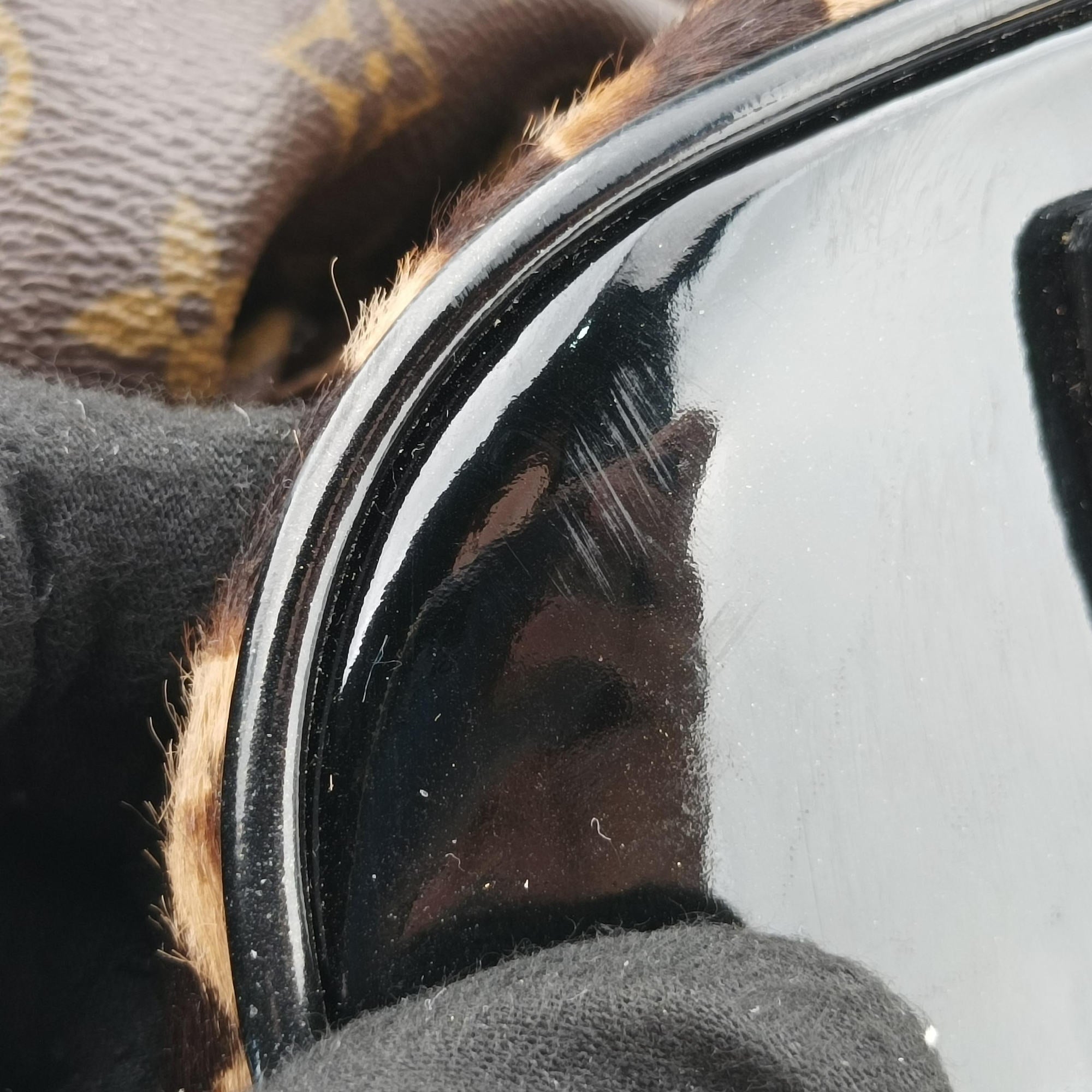 Secondhand Louis Vuitton Leopard steamer bag Brown x Multi Monogram Canvas x ponyhair  shoulderbag | stylenewstar