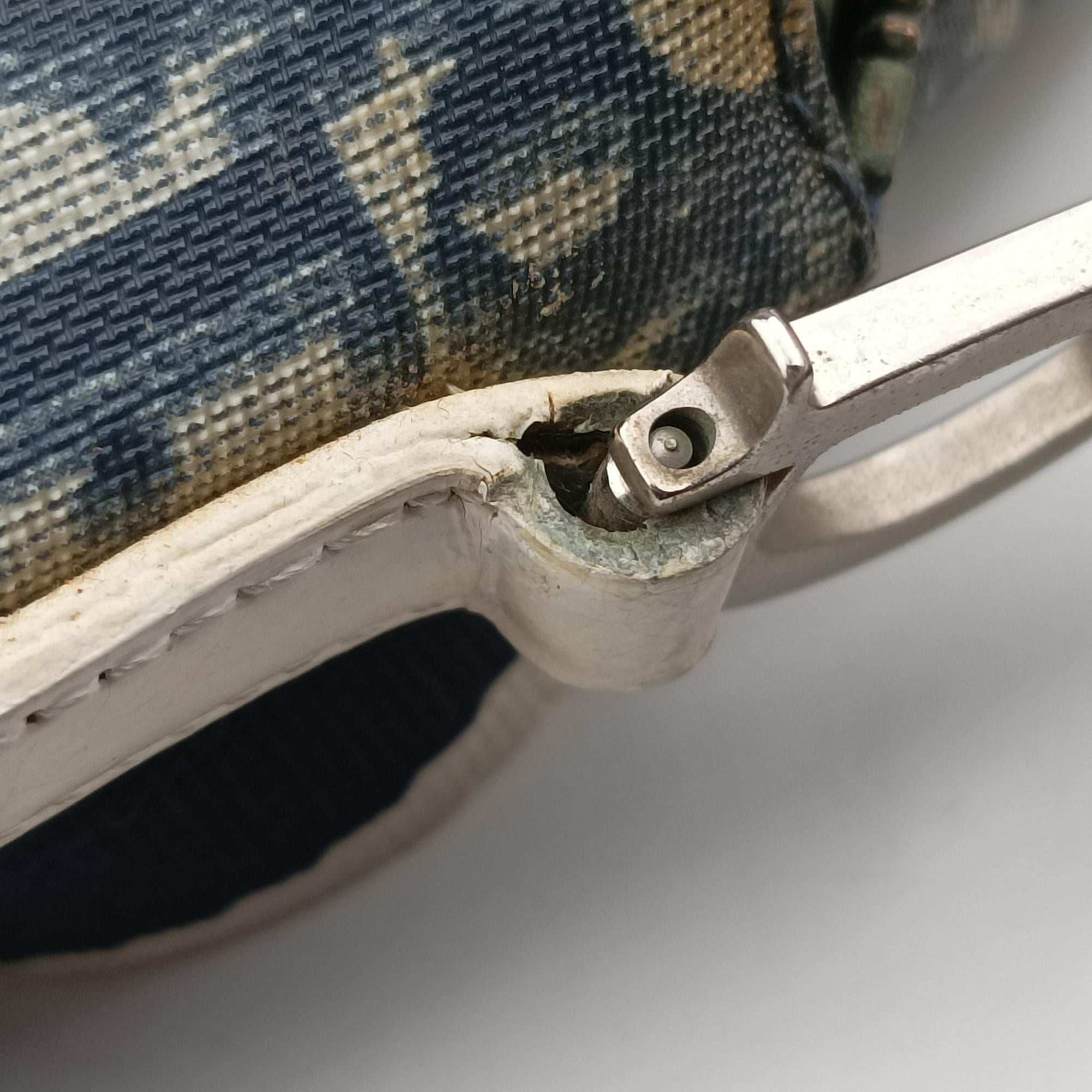 Trotter Blue Coated Canvas Leather MU0051トロッター ブルー PVCコーティングキャンバス MU0051