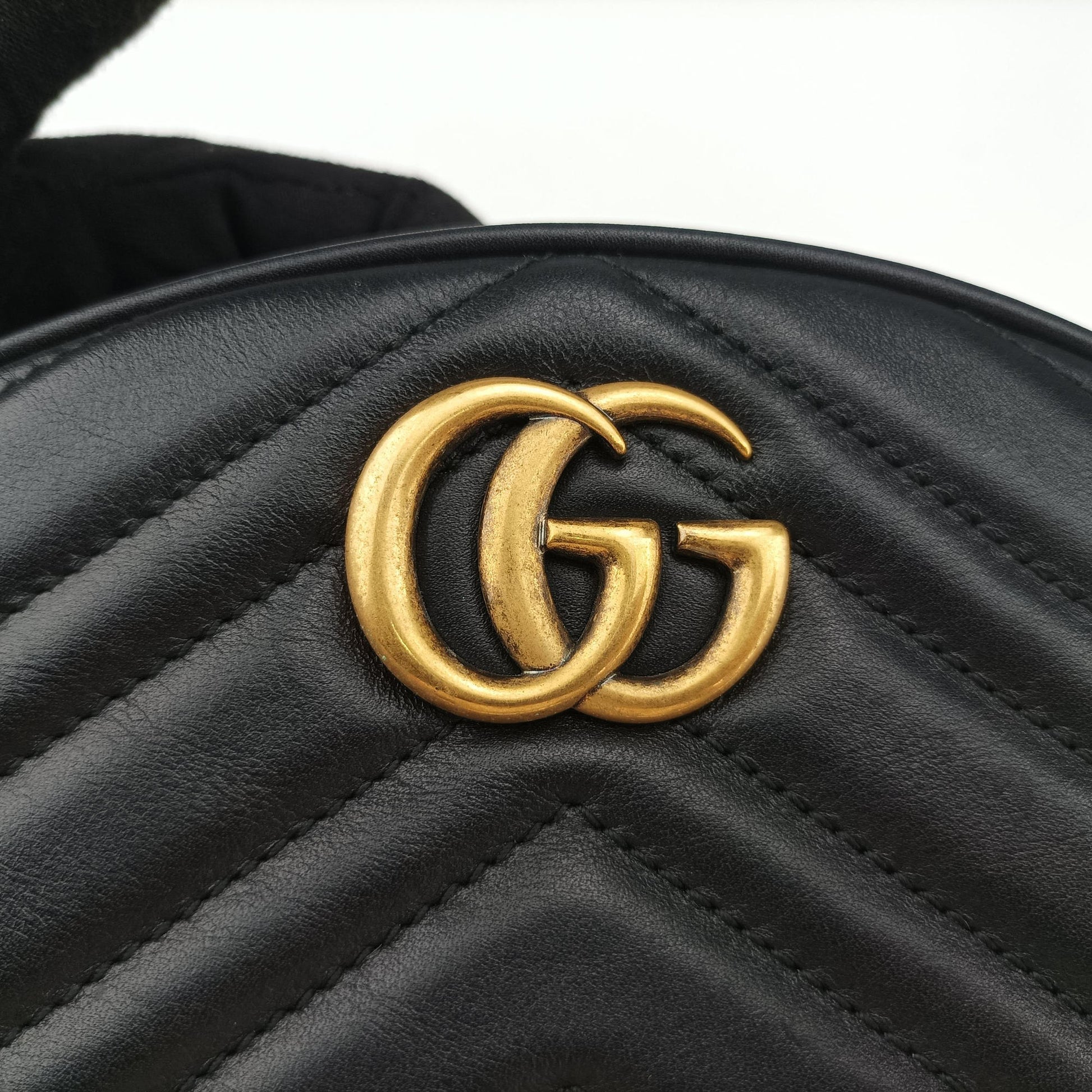 GG Marmont Black Leather 476434 C026259718GGマーモント ブラック レザー 476434 C026259718