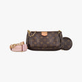 MULTI POCHETTE ACCESSOIRES MARRON×ROSE CLAIRE Monogram Canvas M44840 IC Chipミュルティポシェットアクセソワール マロン×ローズ クレール モノグラムキャンバス M44840 ICチップ