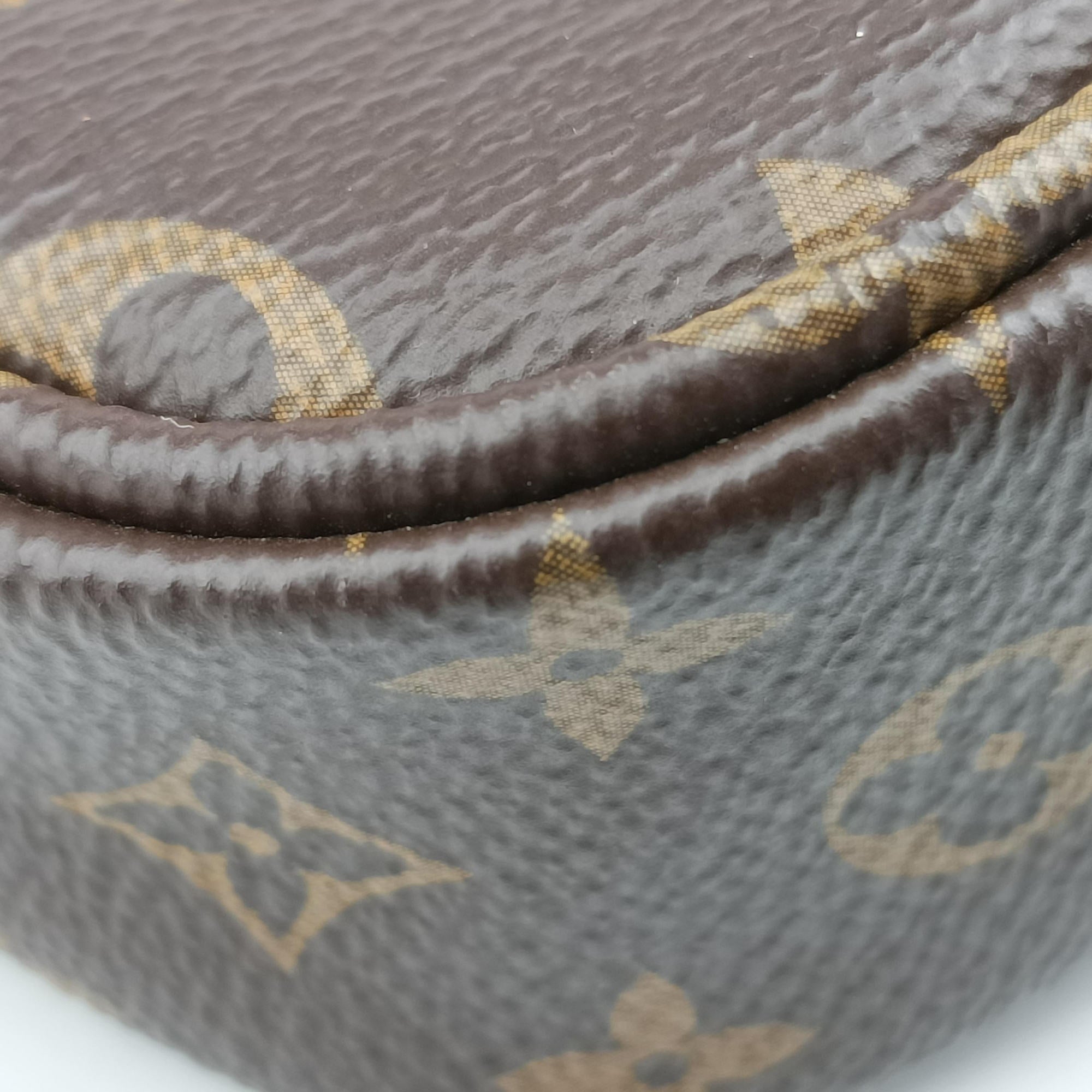 MULTI POCHETTE ACCESSOIRES MARRON×ROSE CLAIRE Monogram Canvas M44840 IC Chipミュルティポシェットアクセソワール マロン×ローズ クレール モノグラムキャンバス M44840 ICチップ