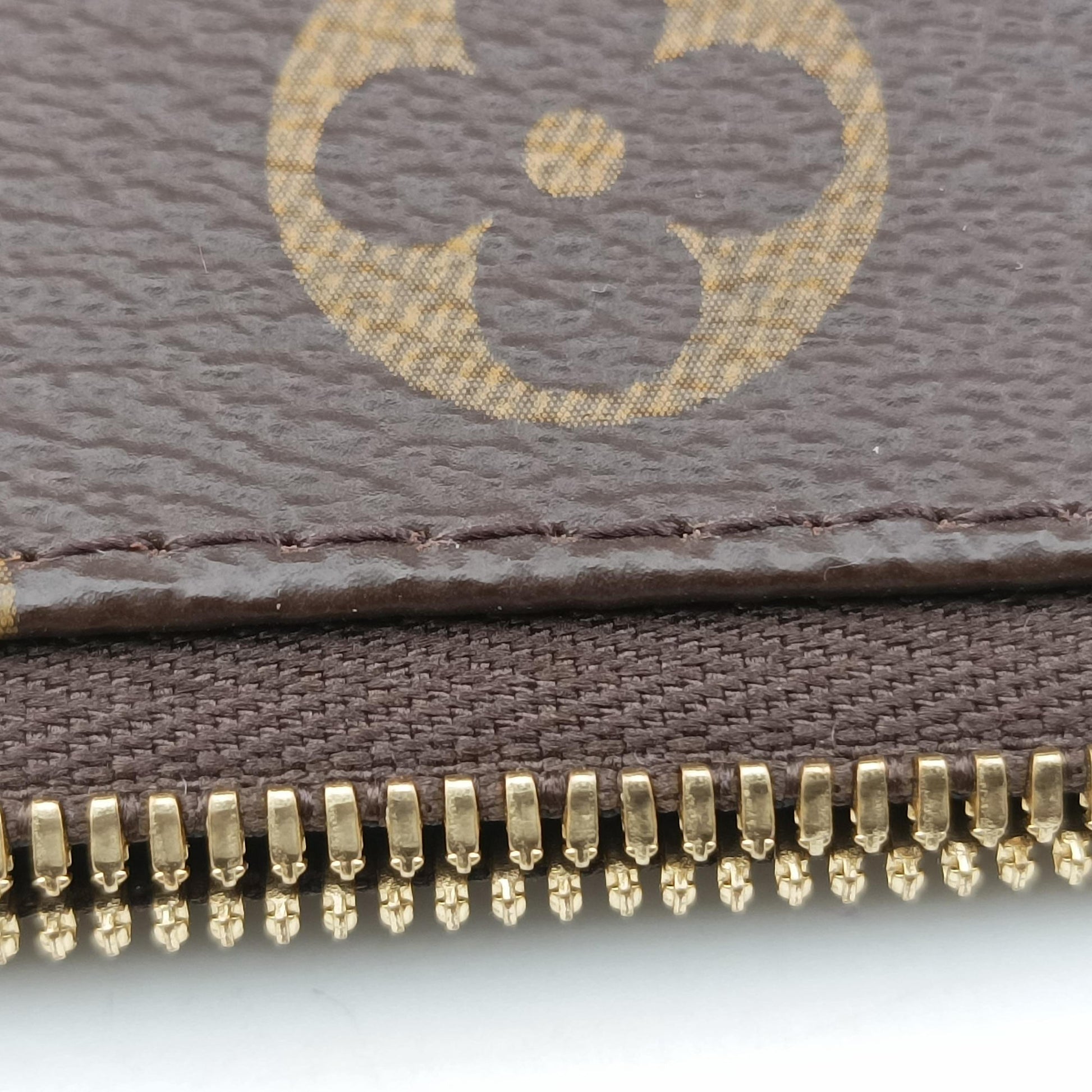 MULTI POCHETTE ACCESSOIRES MARRON×ROSE CLAIRE Monogram Canvas M44840 IC Chipミュルティポシェットアクセソワール マロン×ローズ クレール モノグラムキャンバス M44840 ICチップ