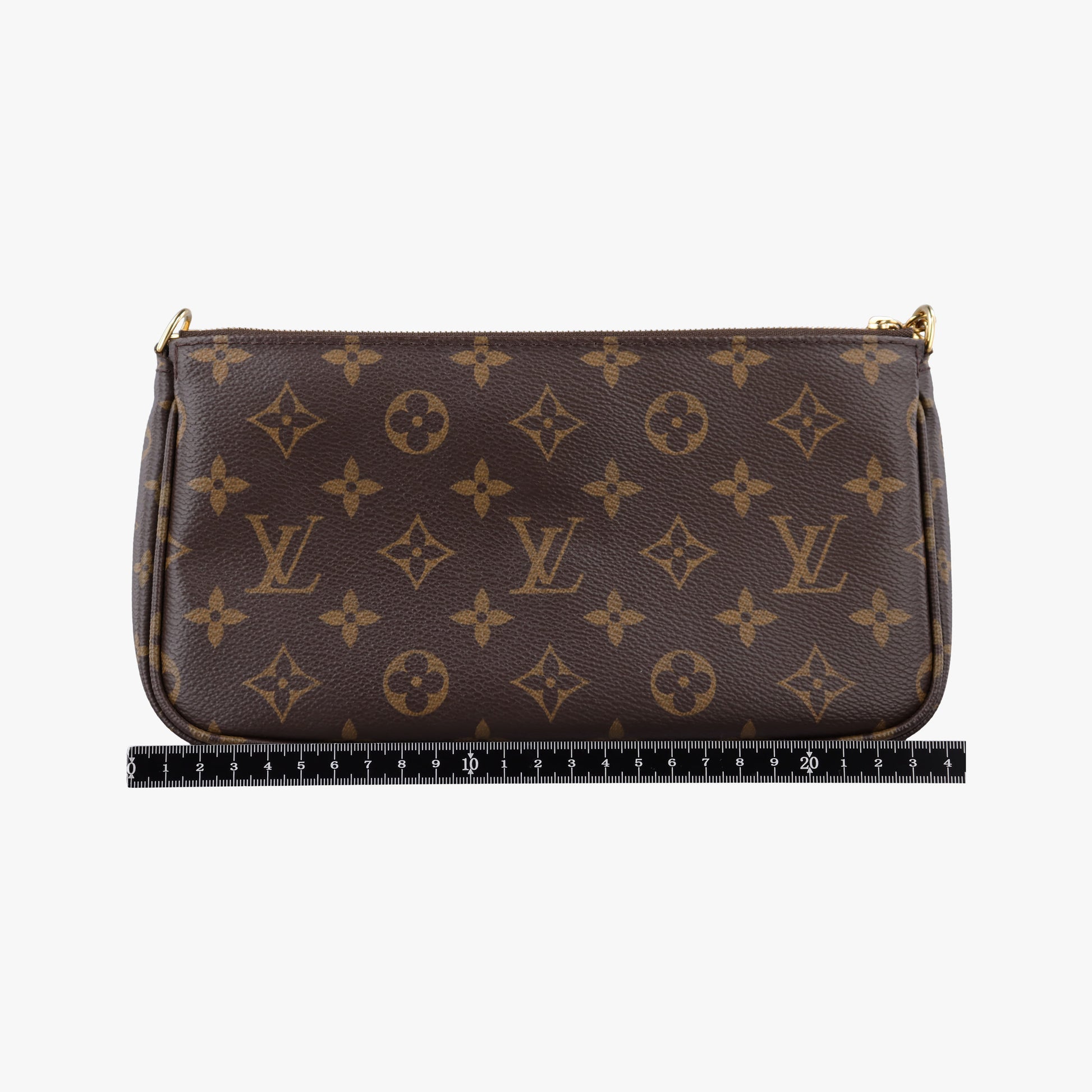 MULTI POCHETTE ACCESSOIRES MARRON×ROSE CLAIRE Monogram Canvas M44840 IC Chipミュルティポシェットアクセソワール マロン×ローズ クレール モノグラムキャンバス M44840 ICチップ