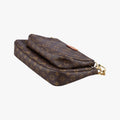 MULTI POCHETTE ACCESSOIRES MARRON×ROSE CLAIRE Monogram Canvas M44840 IC Chipミュルティポシェットアクセソワール マロン×ローズ クレール モノグラムキャンバス M44840 ICチップ