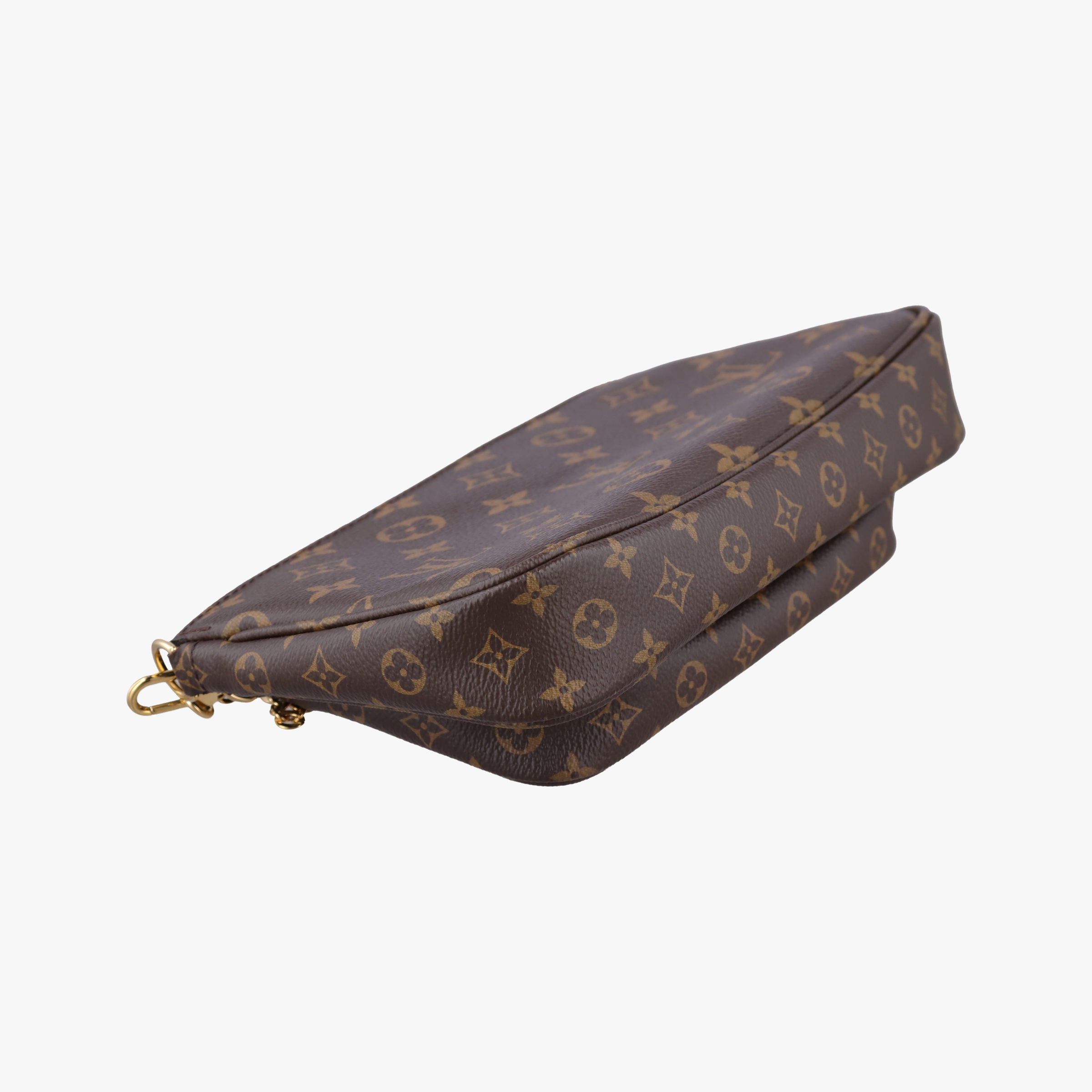 MULTI POCHETTE ACCESSOIRES MARRON×ROSE CLAIRE Monogram Canvas M44840 IC Chipミュルティポシェットアクセソワール マロン×ローズ クレール モノグラムキャンバス M44840 ICチップ