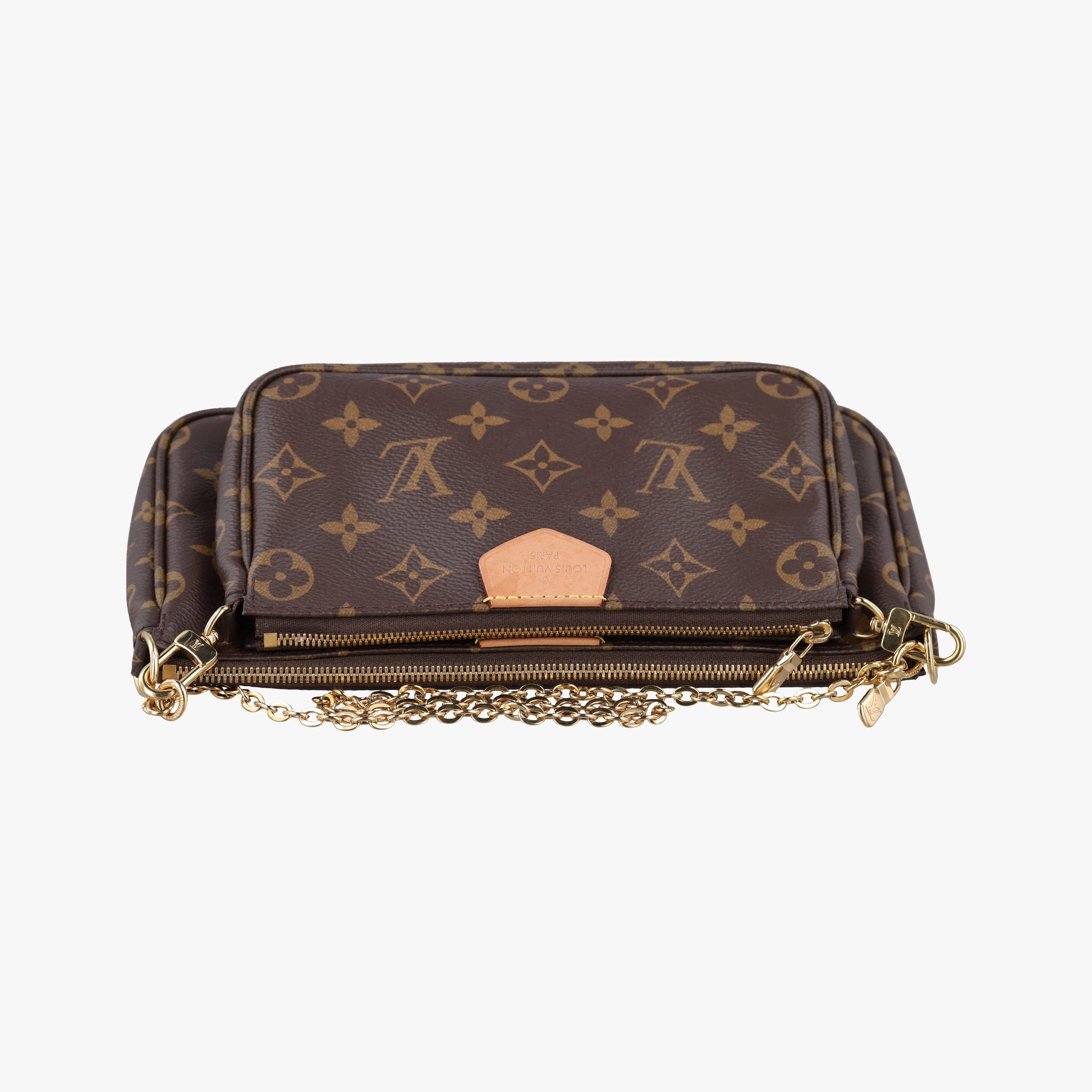 MULTI POCHETTE ACCESSOIRES MARRON×ROSE CLAIRE Monogram Canvas M44840 IC Chipミュルティポシェットアクセソワール マロン×ローズ クレール モノグラムキャンバス M44840 ICチップ
