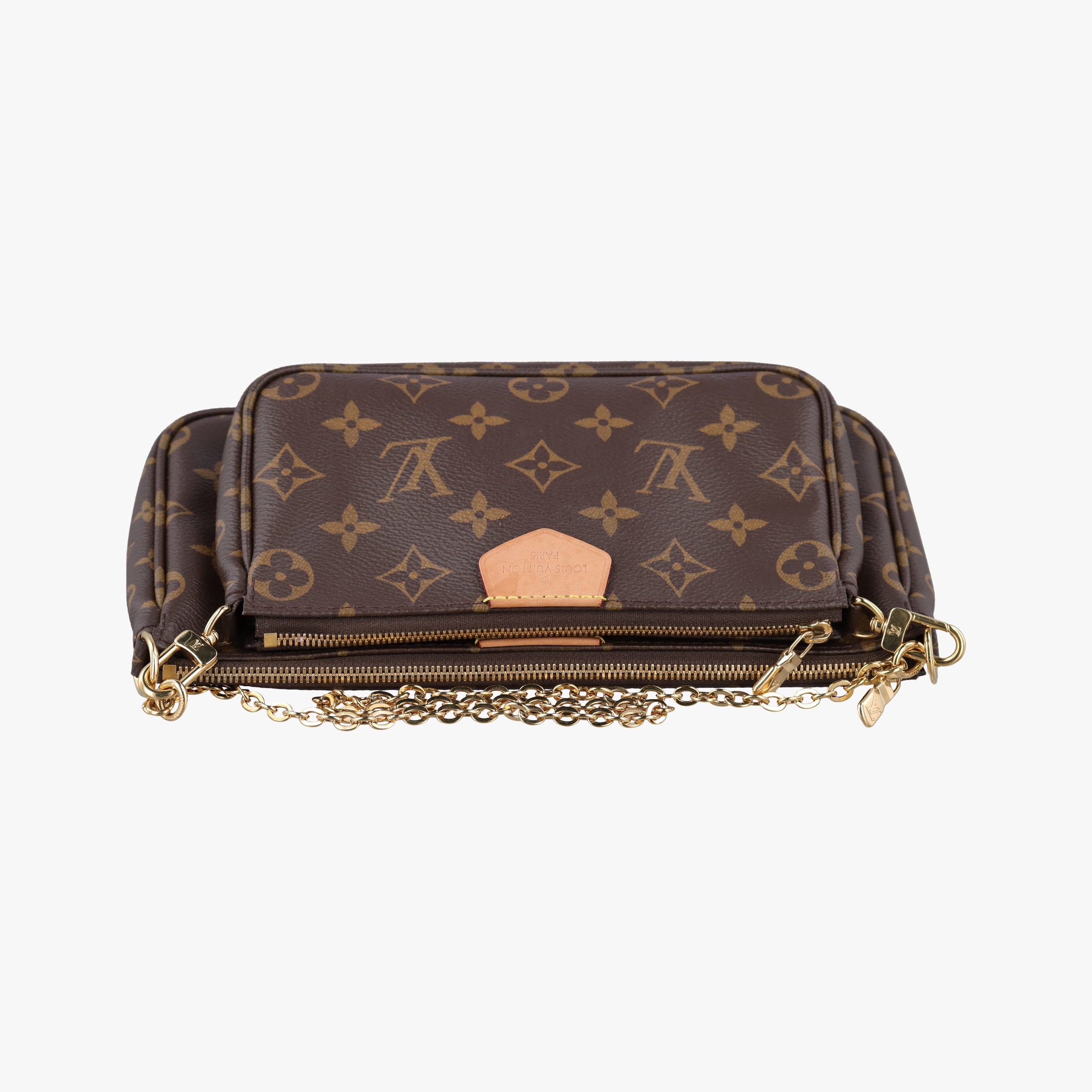 MULTI POCHETTE ACCESSOIRES MARRON×ROSE CLAIRE Monogram Canvas M44840 IC Chipミュルティポシェットアクセソワール マロン×ローズ クレール モノグラムキャンバス M44840 ICチップ