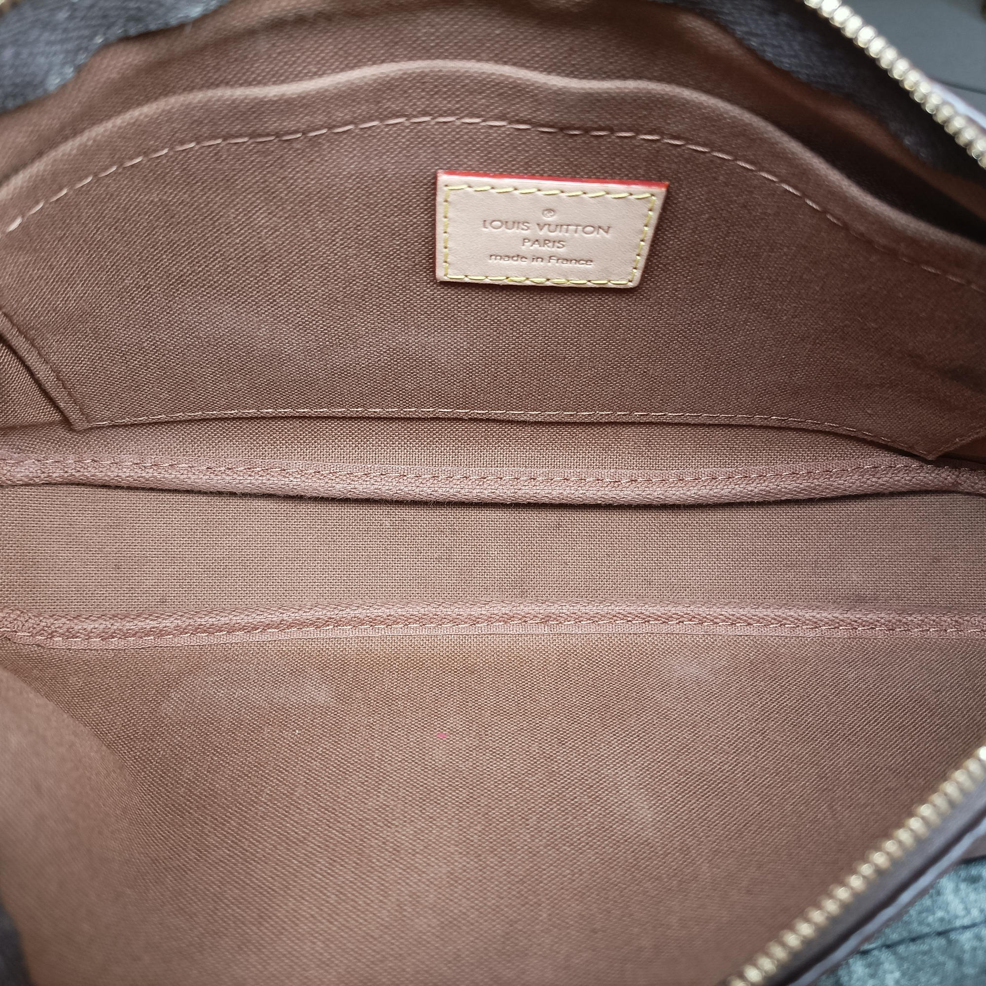 MULTI POCHETTE ACCESSOIRES MARRON×ROSE CLAIRE Monogram Canvas M44840 IC Chipミュルティポシェットアクセソワール マロン×ローズ クレール モノグラムキャンバス M44840 ICチップ
