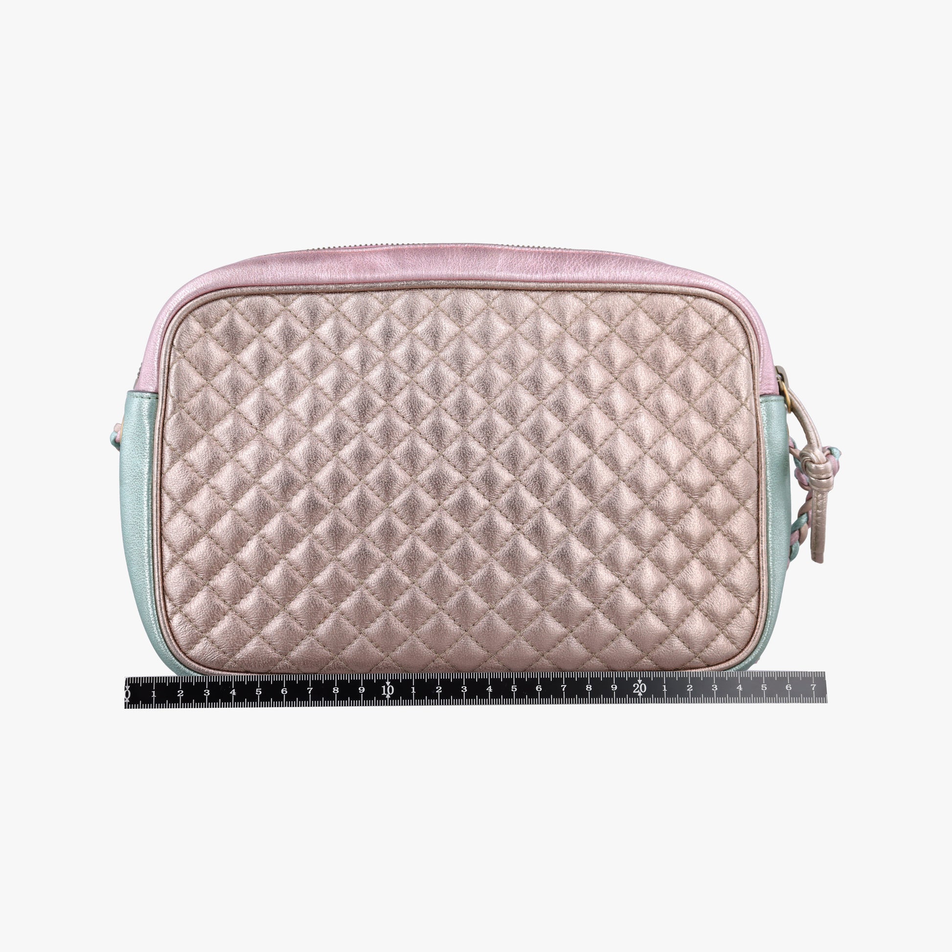 Trapuntata Camera Zumi pink×green×multi Leather 541061 B025976597トラプンタータ カメラ ラミネート ピンク×グリーン×マルチ レザー 541061 B025976597