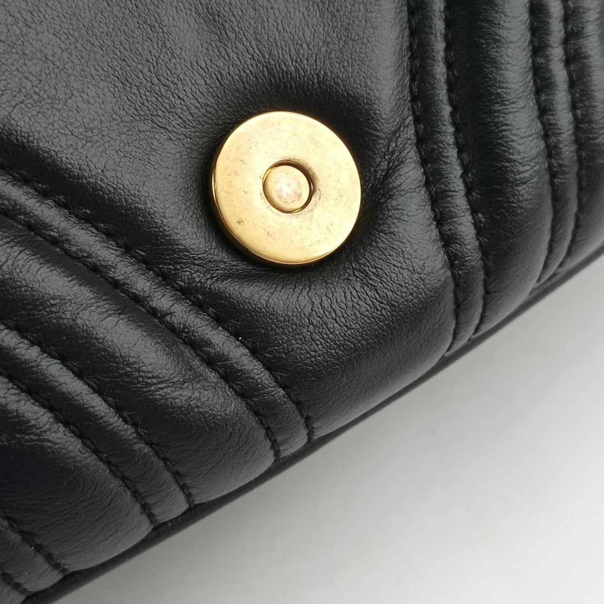 Vintage Gucci GG Marmont Black Leather 498100 shoulderbag | stylenewstar