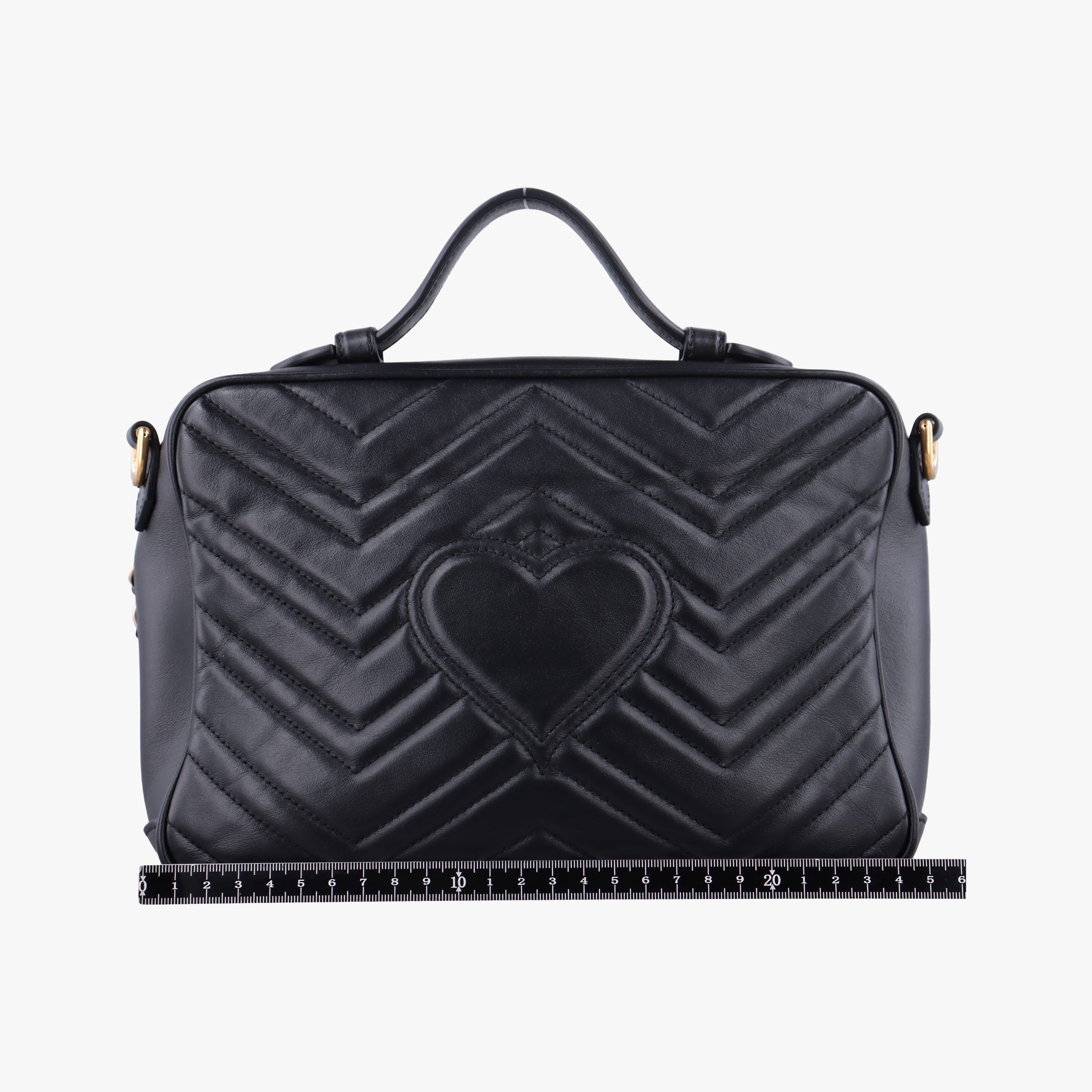 Vintage Gucci GG Marmont Black Leather 498100 shoulderbag | stylenewstar