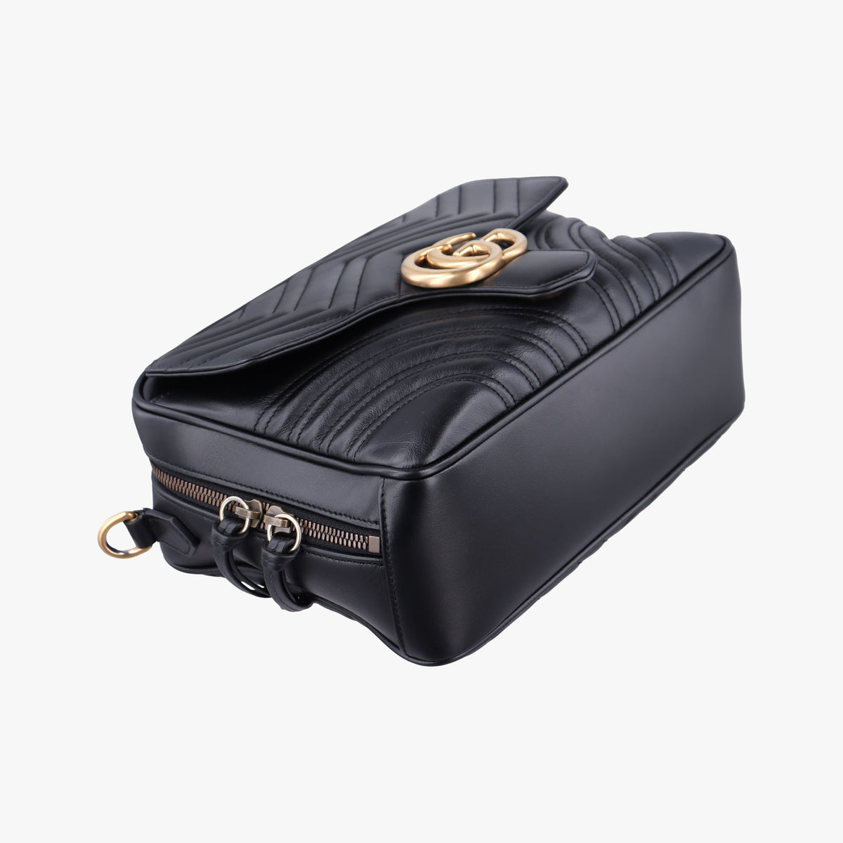 Vintage Gucci GG Marmont Black Leather 498100 shoulderbag | stylenewstar