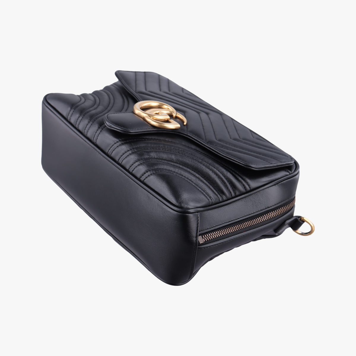 Vintage Gucci GG Marmont Black Leather 498100 shoulderbag | stylenewstar
