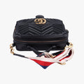 Vintage Gucci GG Marmont Black Leather 498100 shoulderbag | stylenewstar