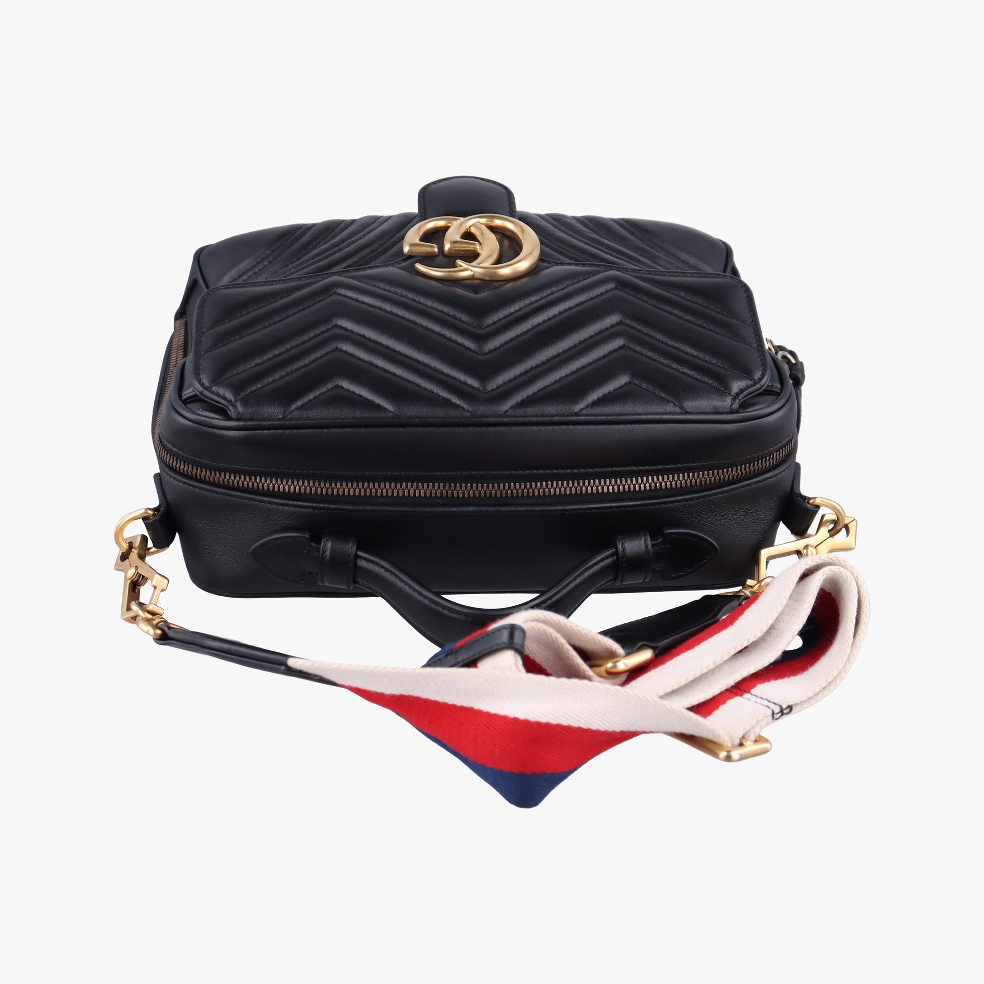 Vintage Gucci GG Marmont Black Leather 498100 shoulderbag | stylenewstar