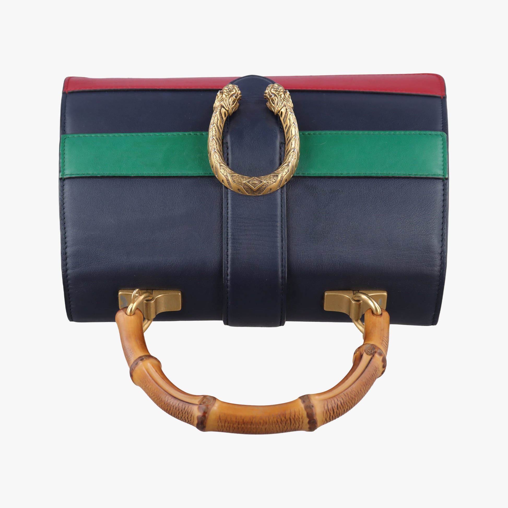 Dionysus Navy×green×red Leather 448075 A022030574ディオニュソス ネイビー×グリーン×レッド レザー 448075 A022030574