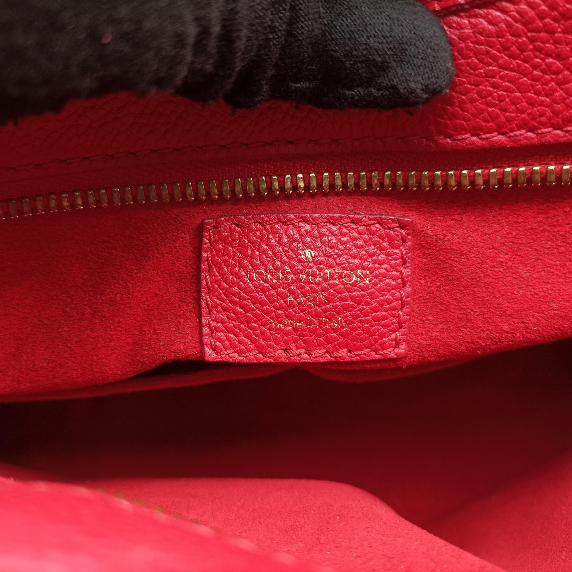Popincourt PM Brown×Red Monogram canvas×calfskin leather M43433 NZ1138ポパンクールPM モノグラム/ブラウン×レッド モノグラムキャンバス×カーフレザー M43433 NZ1138