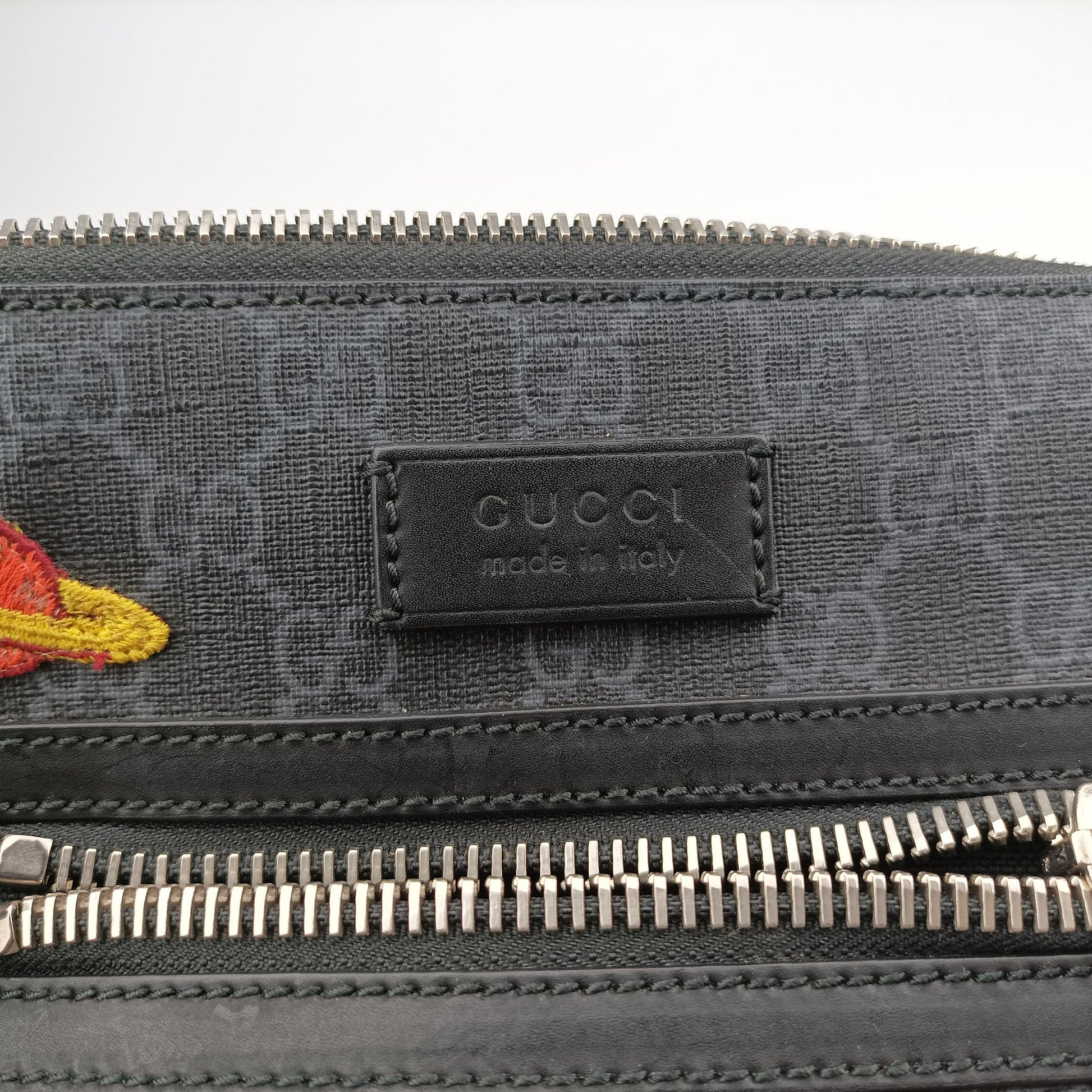 GG Supreme Courrier Messenger Black×Multicolour PVC coated canvas×Leather 547751 C026861426GGスプリーム クーリエ メッセンジャー ブラック×マルチカラー PVCコーティングキャンバス×レザー 547751 C026861426