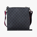 GG Supreme Courrier Messenger Black×Multicolour PVC coated canvas×Leather 547751 C026861426GGスプリーム クーリエ メッセンジャー ブラック×マルチカラー PVCコーティングキャンバス×レザー 547751 C026861426