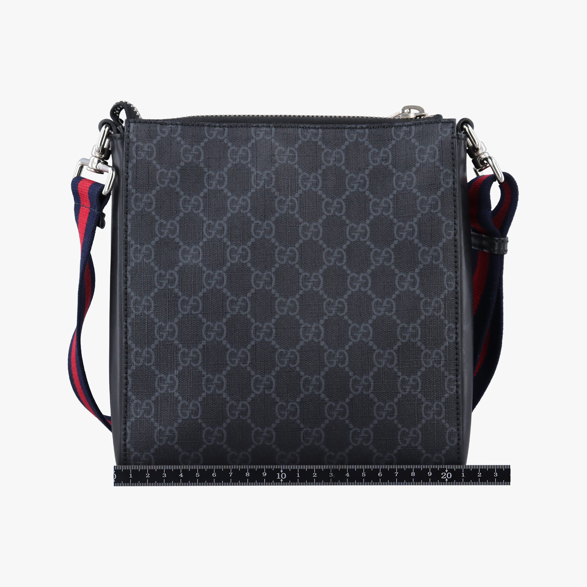 GG Supreme Courrier Messenger Black×Multicolour PVC coated canvas×Leather 547751 C026861426GGスプリーム クーリエ メッセンジャー ブラック×マルチカラー PVCコーティングキャンバス×レザー 547751 C026861426