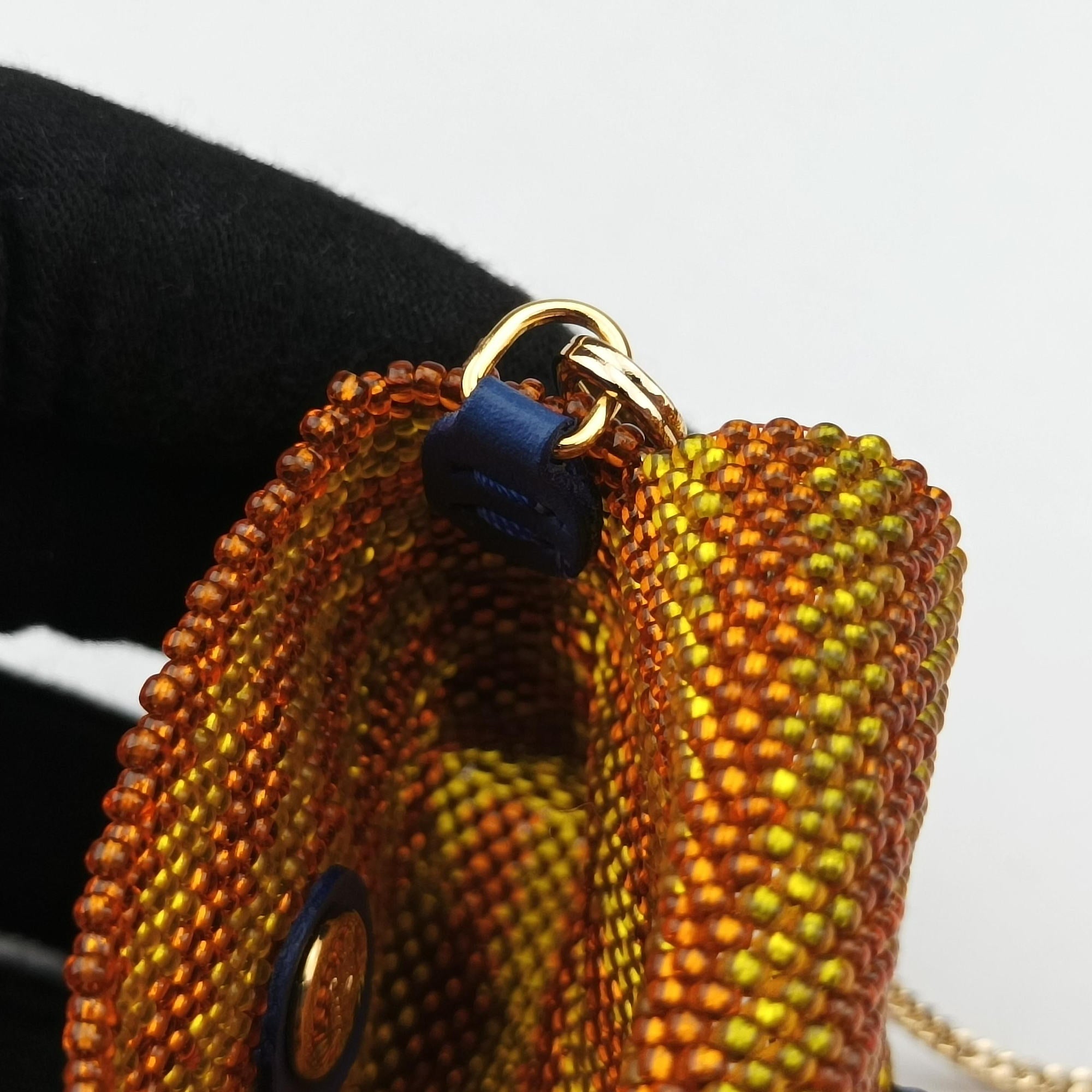 AirPods case Mini Pico Baguette Orange Beaded AirPodsケース ミニ ピコ バゲット オレンジ ビーズ 