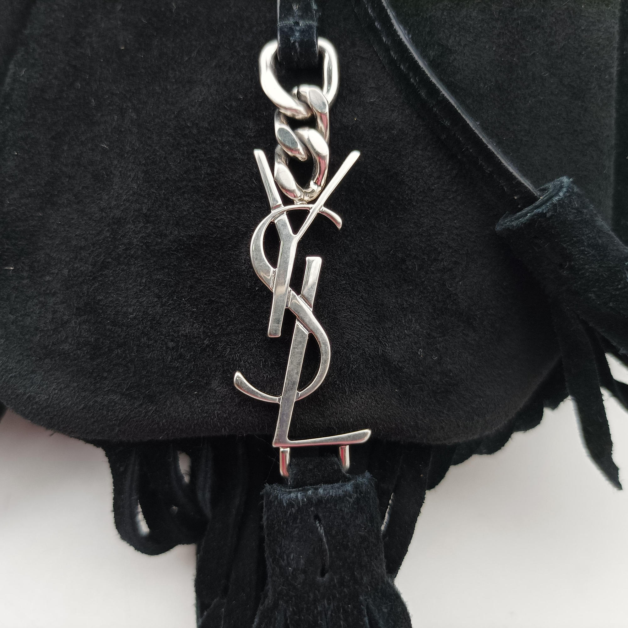 fringe Black Suede 425145 GUE425145.0116フリンジ ブラック スエード 425145 GUE425145.0116