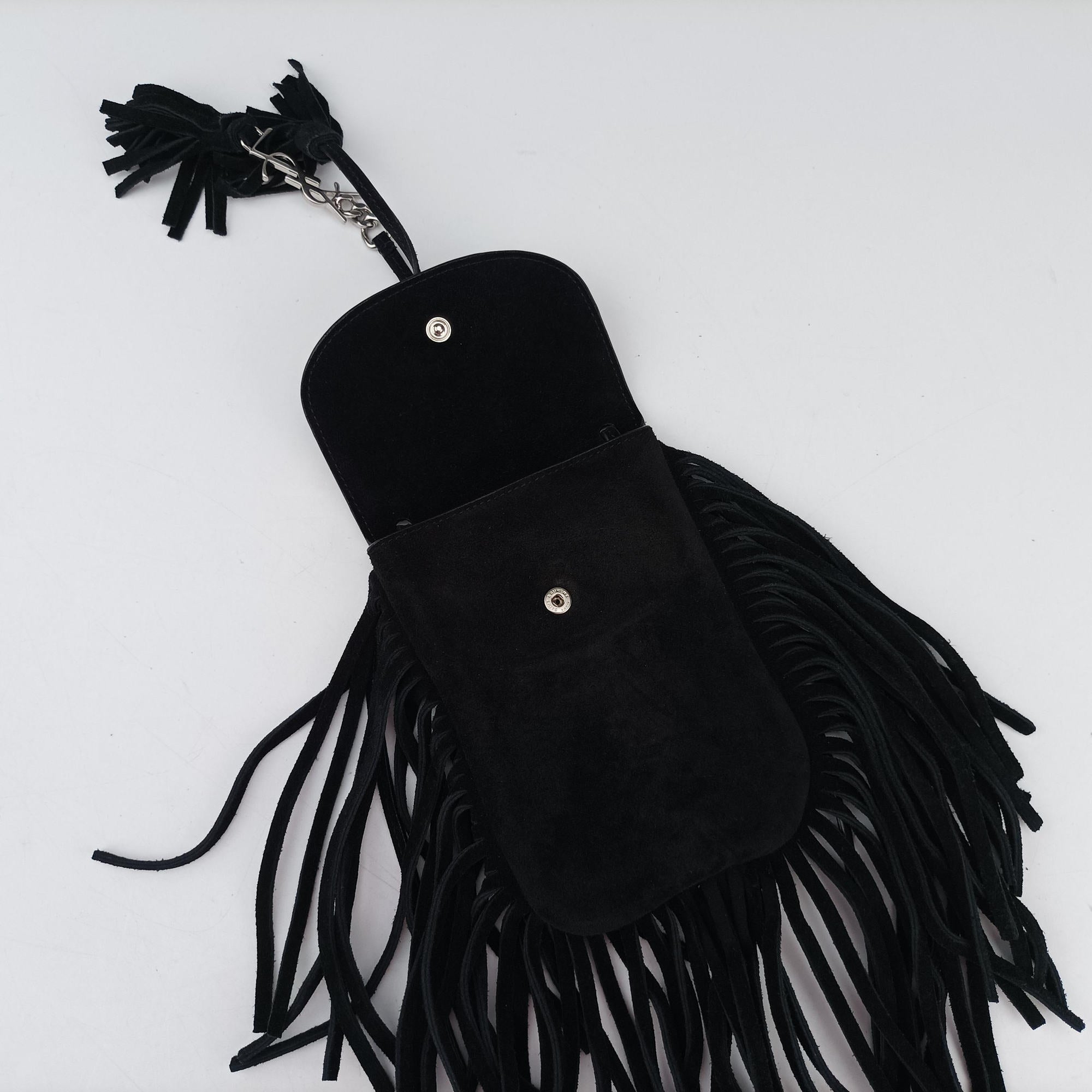 fringe Black Suede 425145 GUE425145.0116フリンジ ブラック スエード 425145 GUE425145.0116