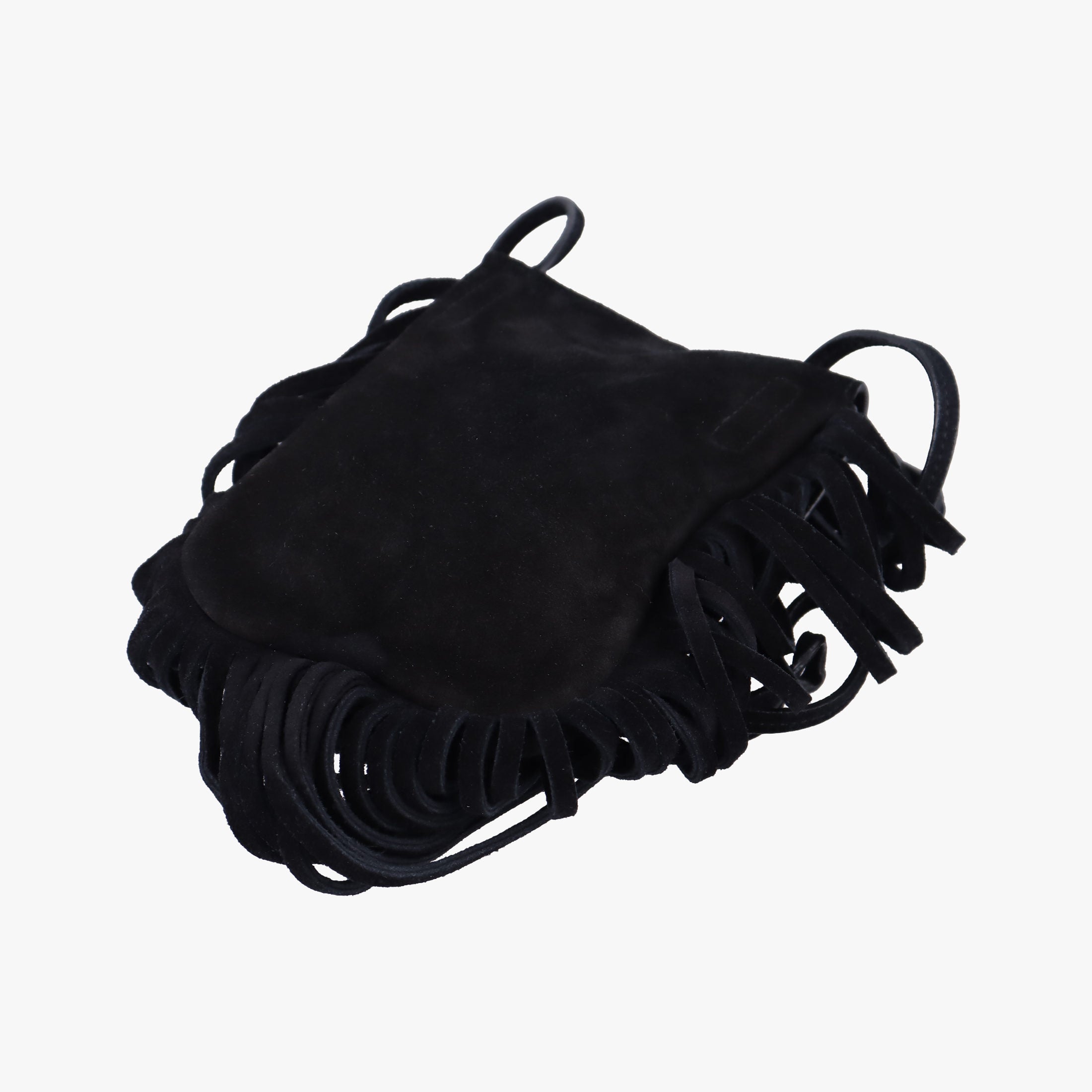 fringe Black Suede 425145 GUE425145.0116フリンジ ブラック スエード 425145 GUE425145.0116