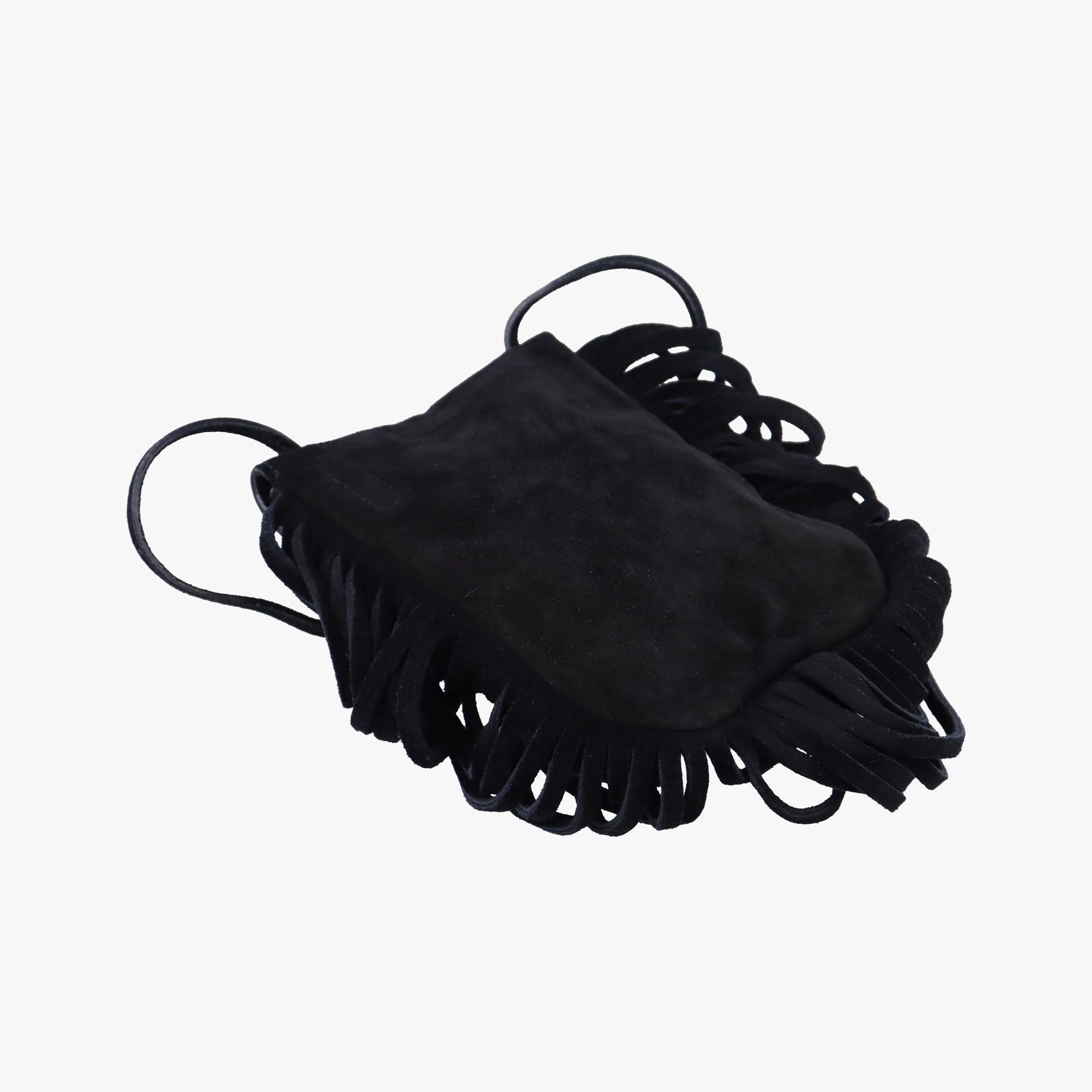 fringe Black Suede 425145 GUE425145.0116フリンジ ブラック スエード 425145 GUE425145.0116
