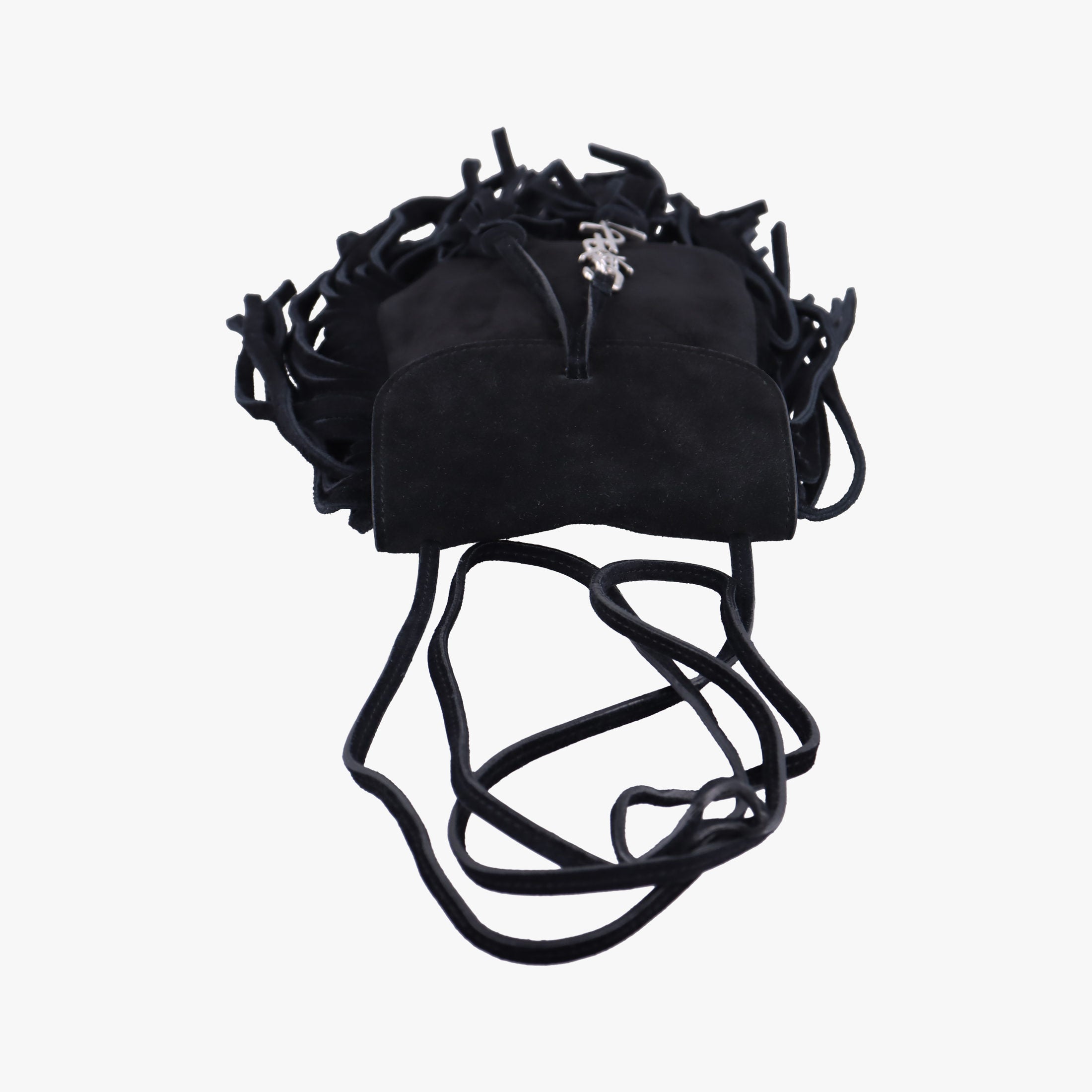 fringe Black Suede 425145 GUE425145.0116フリンジ ブラック スエード 425145 GUE425145.0116