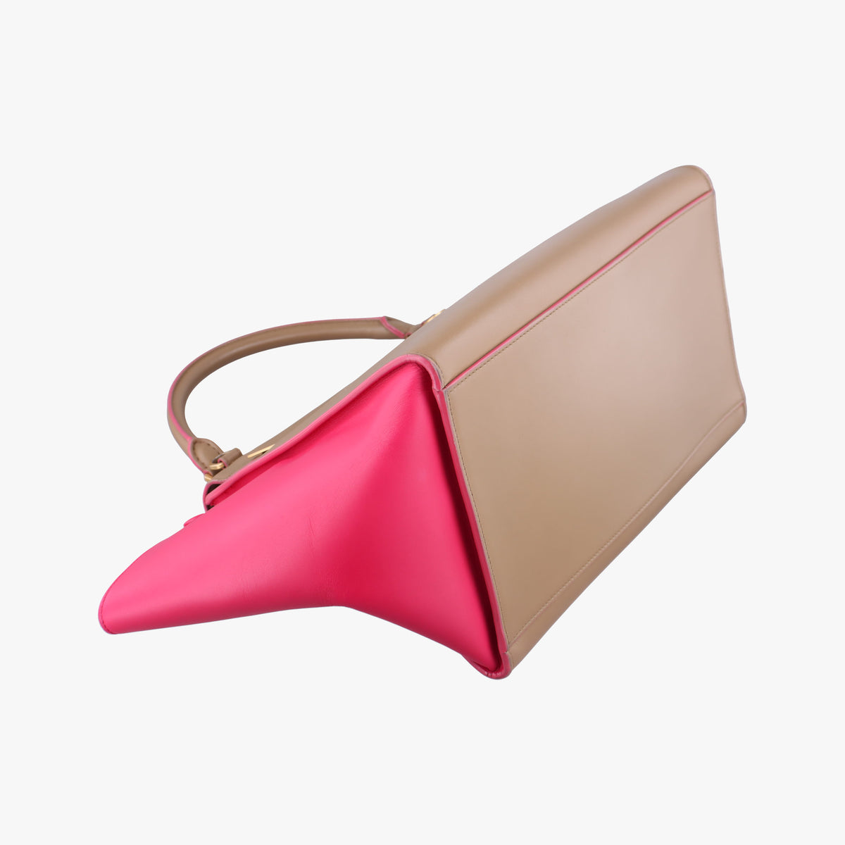 Trapeze Small Beige×rose Leather W-GM-0174トラペーズスモール ベージュ×ローズ レザー W-GM-0174
