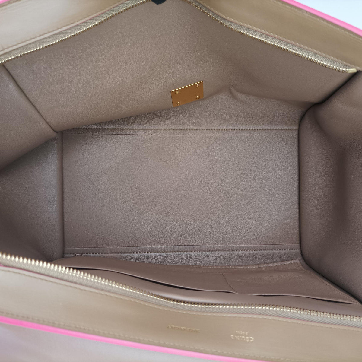 Trapeze Small Beige×rose Leather W-GM-0174トラペーズスモール ベージュ×ローズ レザー W-GM-0174