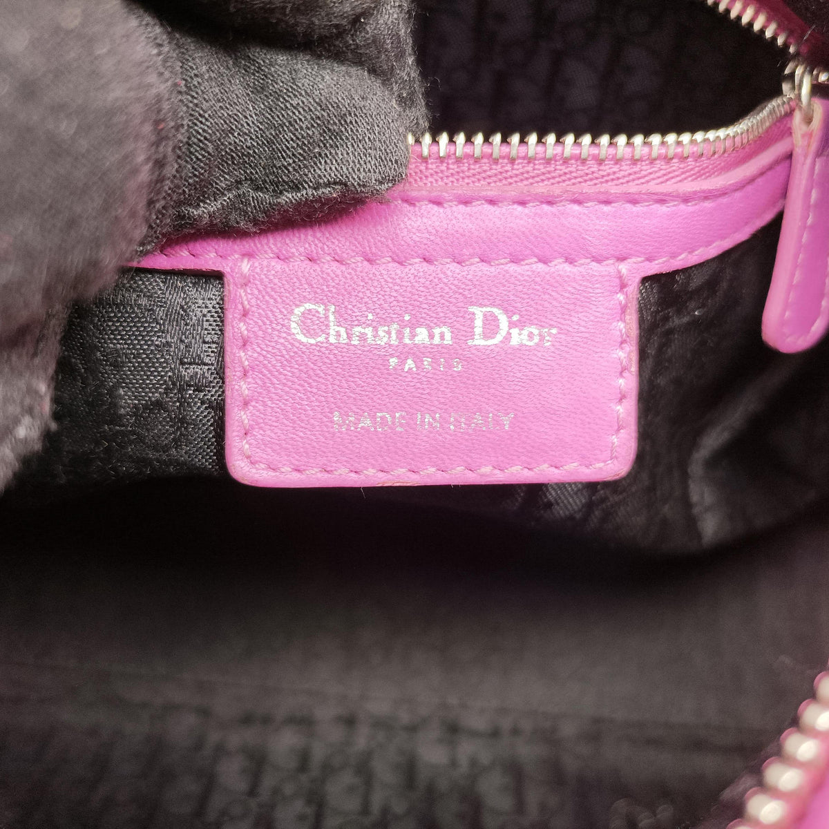 Pre-owned Christian Dior Lady Dior Pink lambskin  shoulderbag | stylenewstar