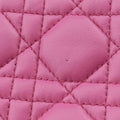 Pre-owned Christian Dior Lady Dior Pink lambskin  shoulderbag | stylenewstar